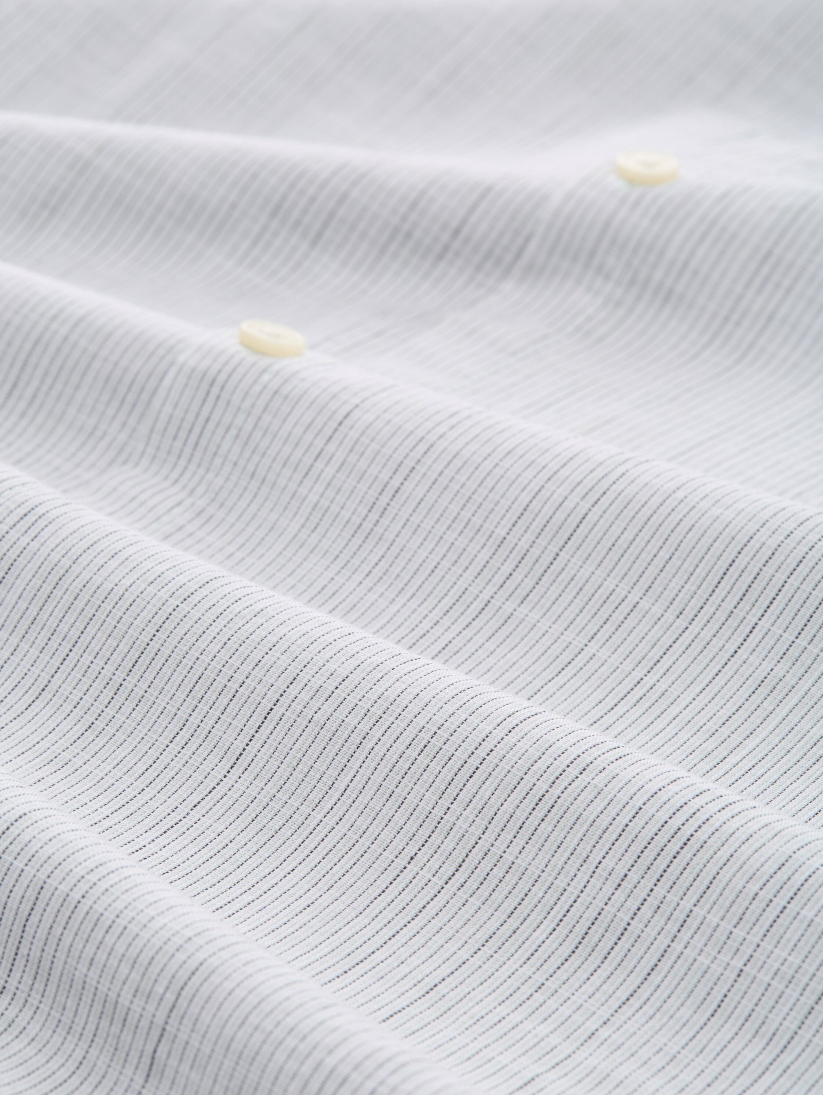 striped slubyarn shirt, green yellow stripe structure #2