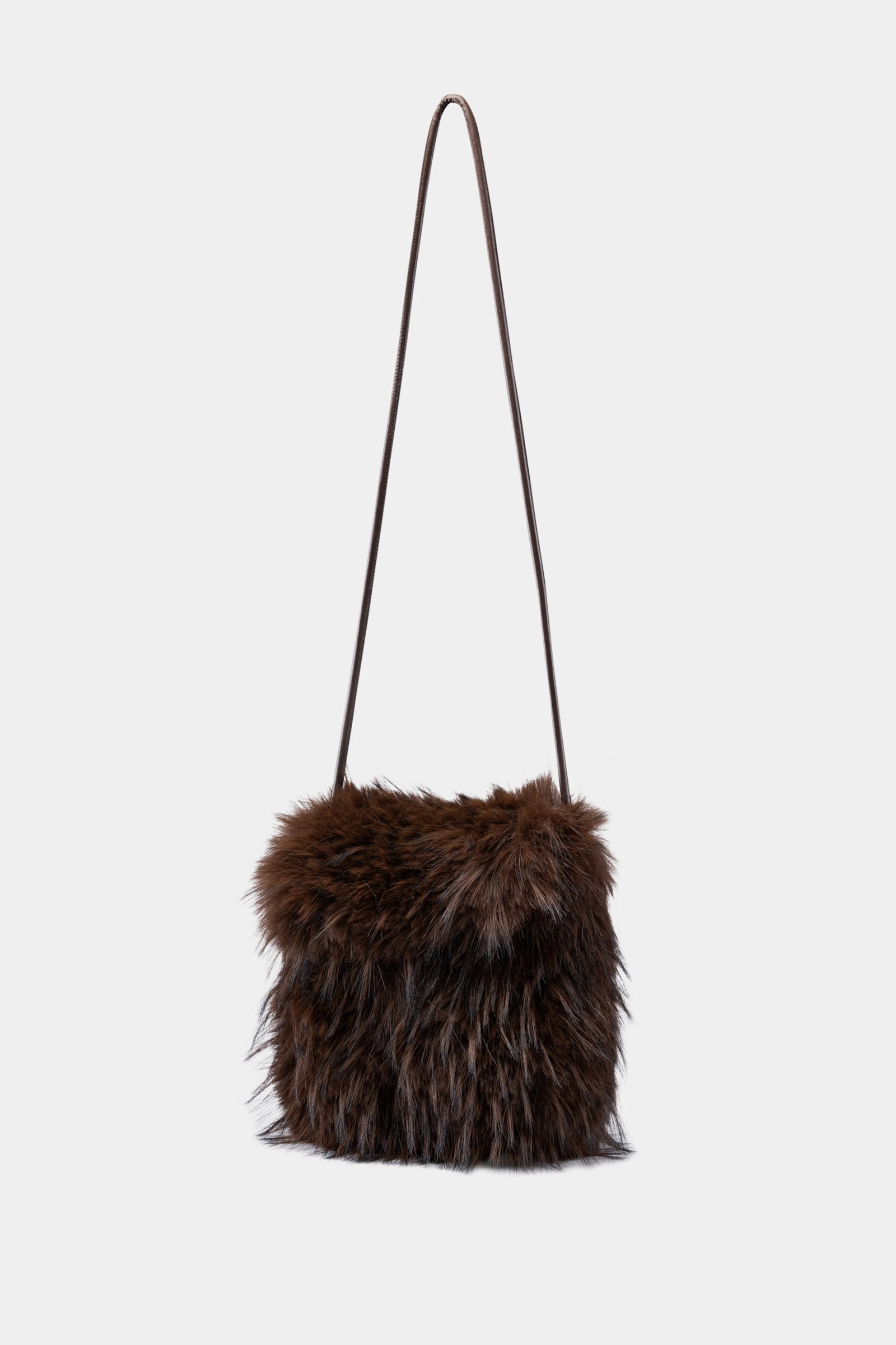 Luisa Cerano Boho-Tasche in Fell-Optik marone #4
