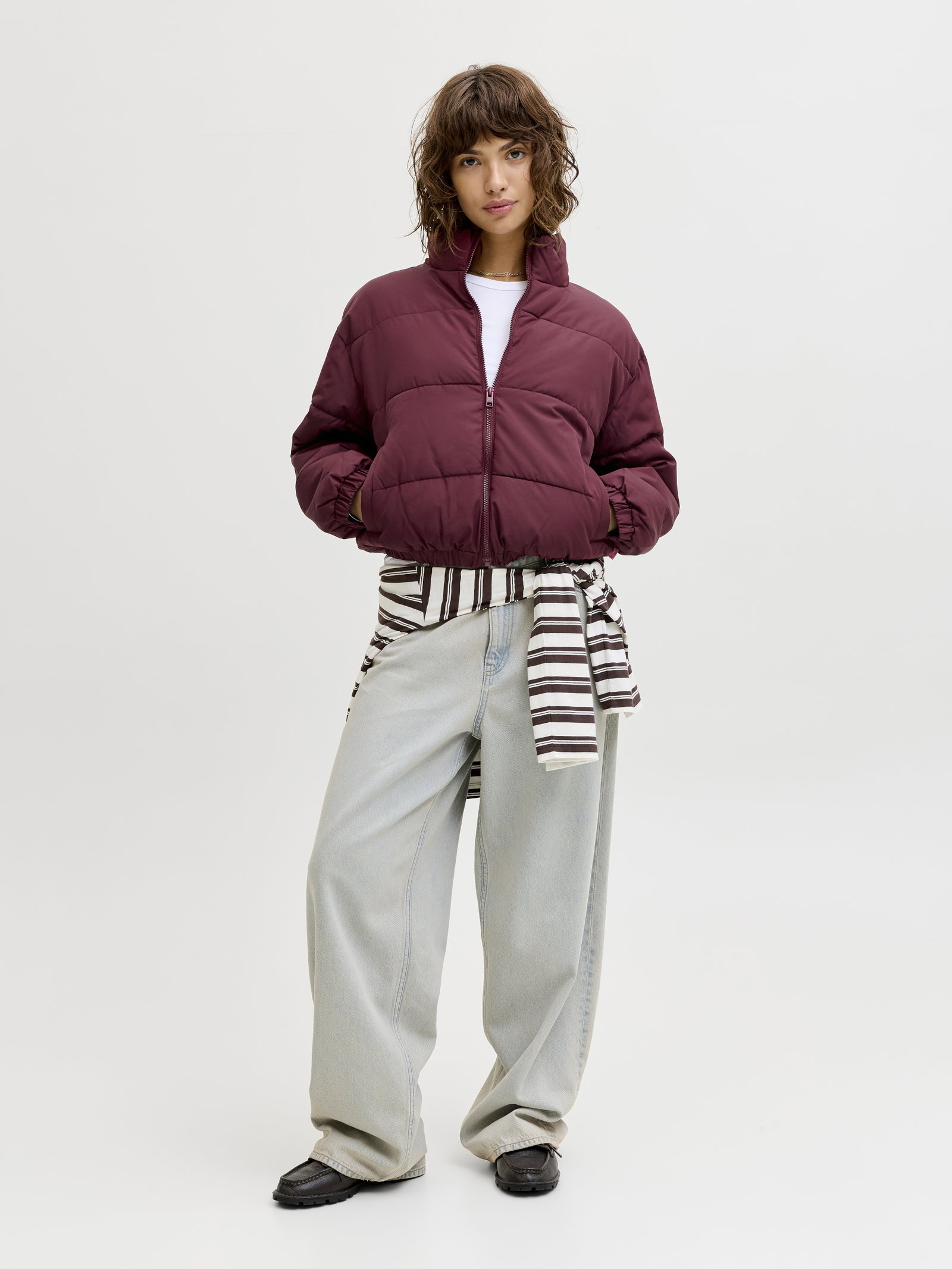 JXTRACY PUFFER JACKET OTW LN, Cabernet #6