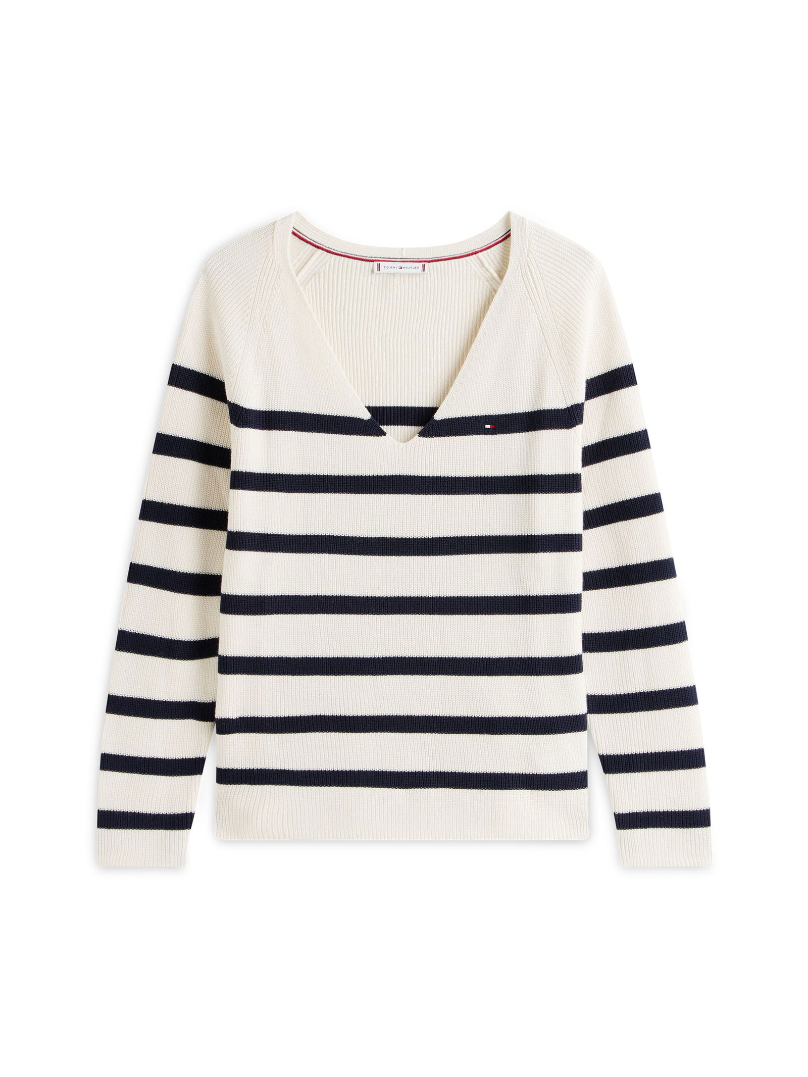 Tommy Hilfiger |  Tommy Hilfiger Pullover  | S | ivory petal/dark night navy stp