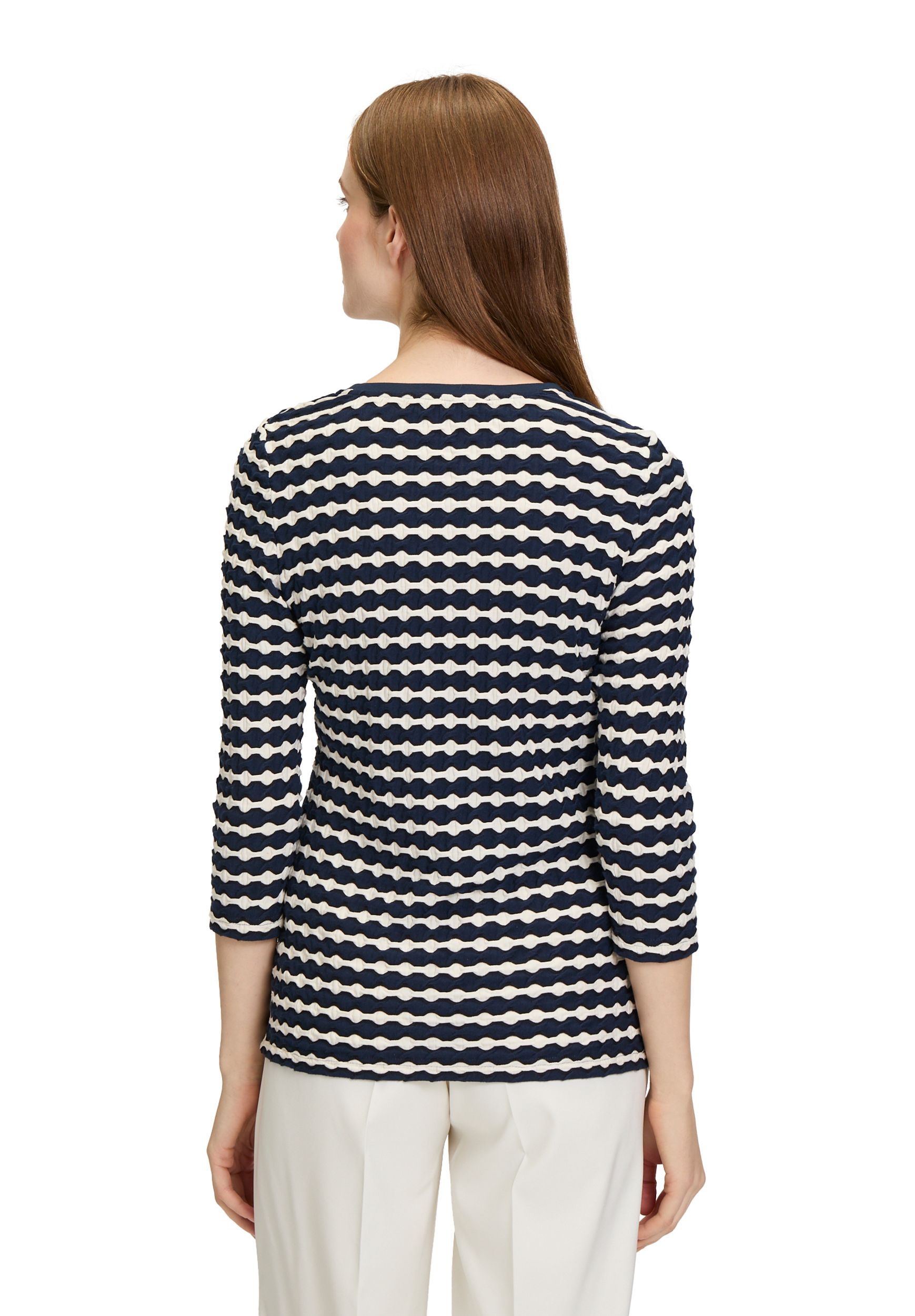 Betty Barclay |  Betty Barclay Shirt  | 44 | dunkelblau/weiß
