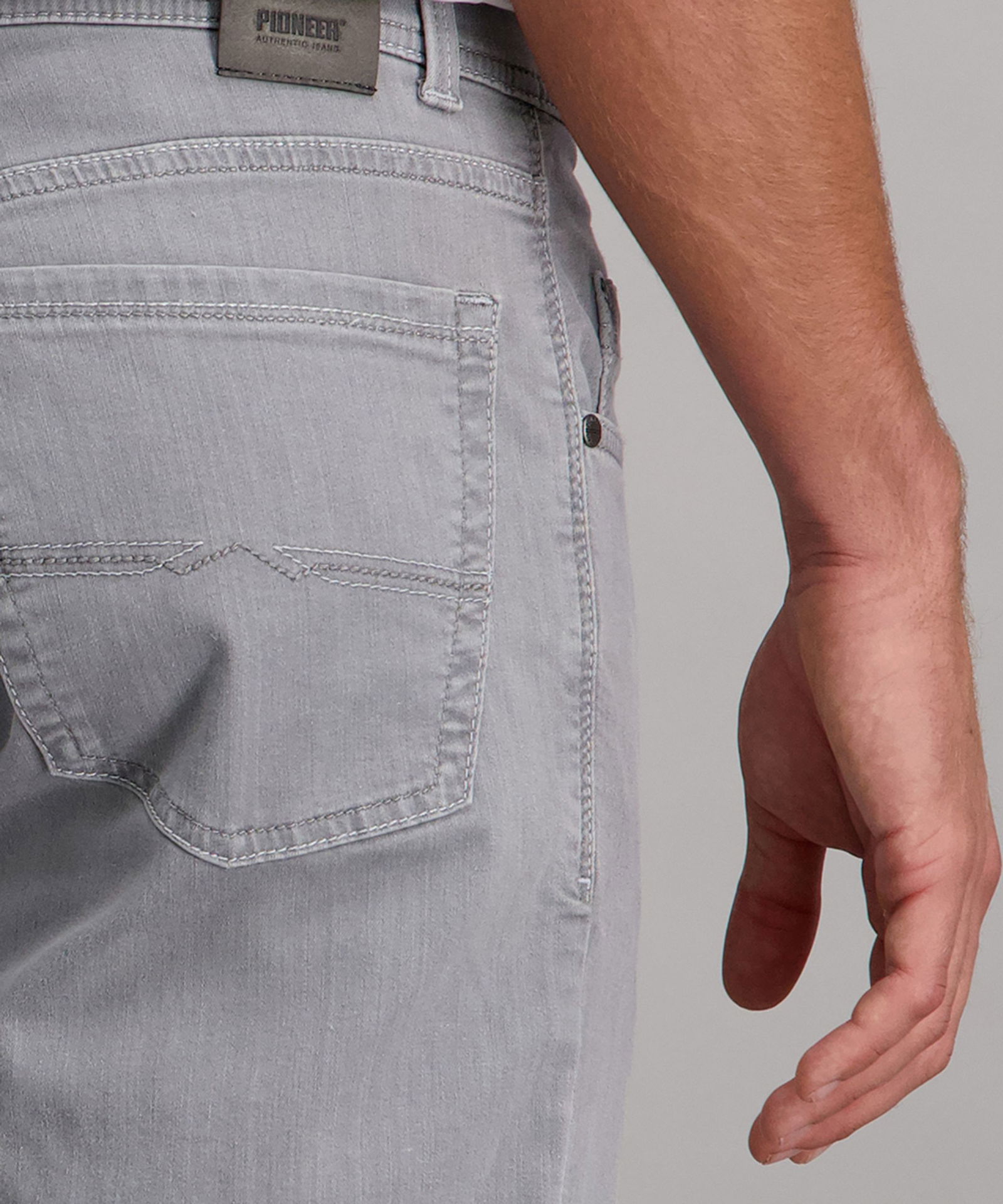 Pioneer |  Pioneer Regular Fit Jeans "Rando" | 36/34 | light grey stonewash