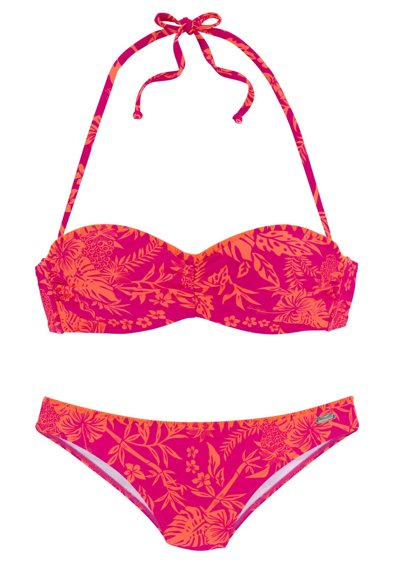 ebe012ecacdbb23707afd8833acdf643 Lascana | Venice Beach LM exkl. Sport Bügel-Bandeau-Bikini | 40/C
