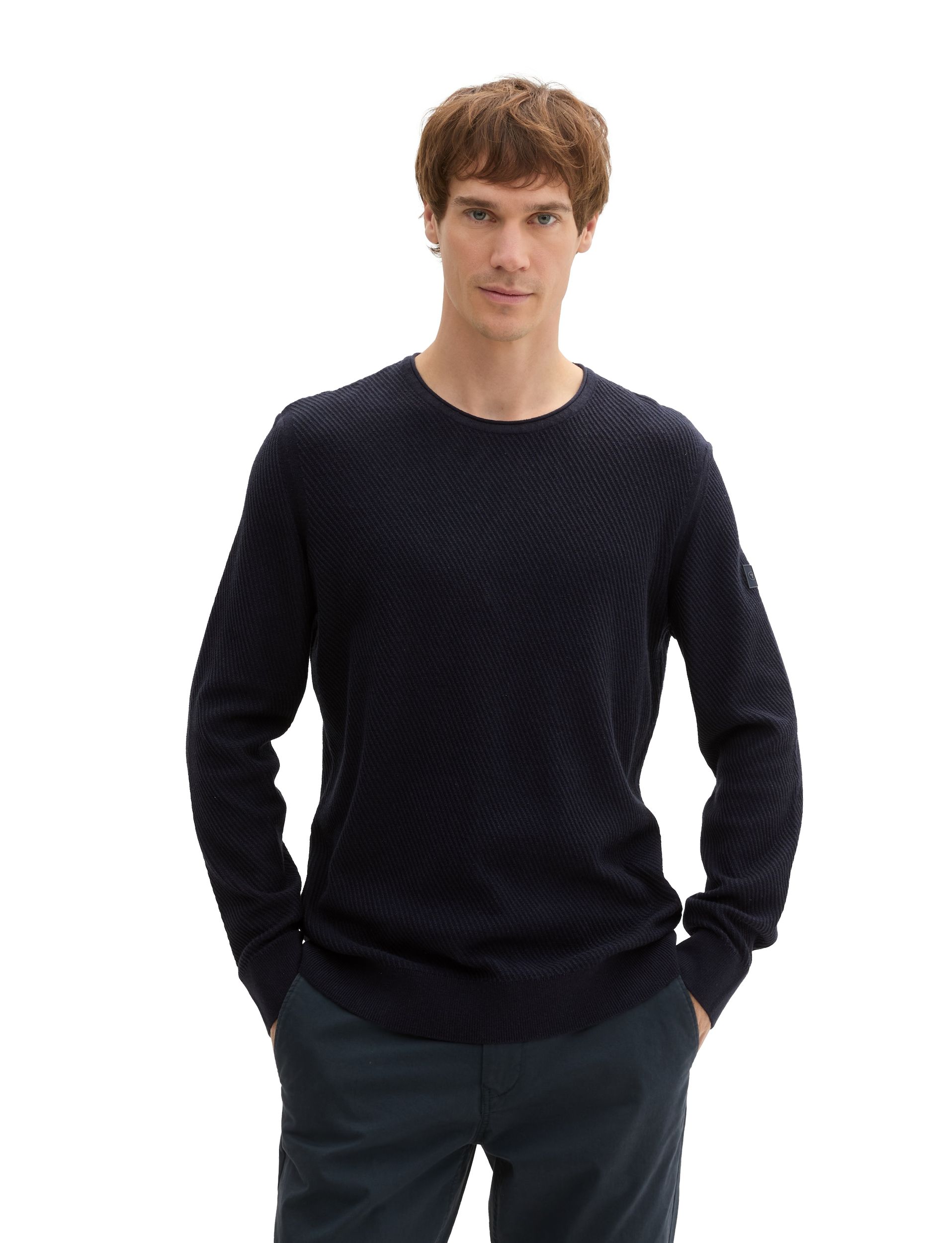 Tom Tailor |  Tom Tailor Pullover  | XXL | knitted navy melange