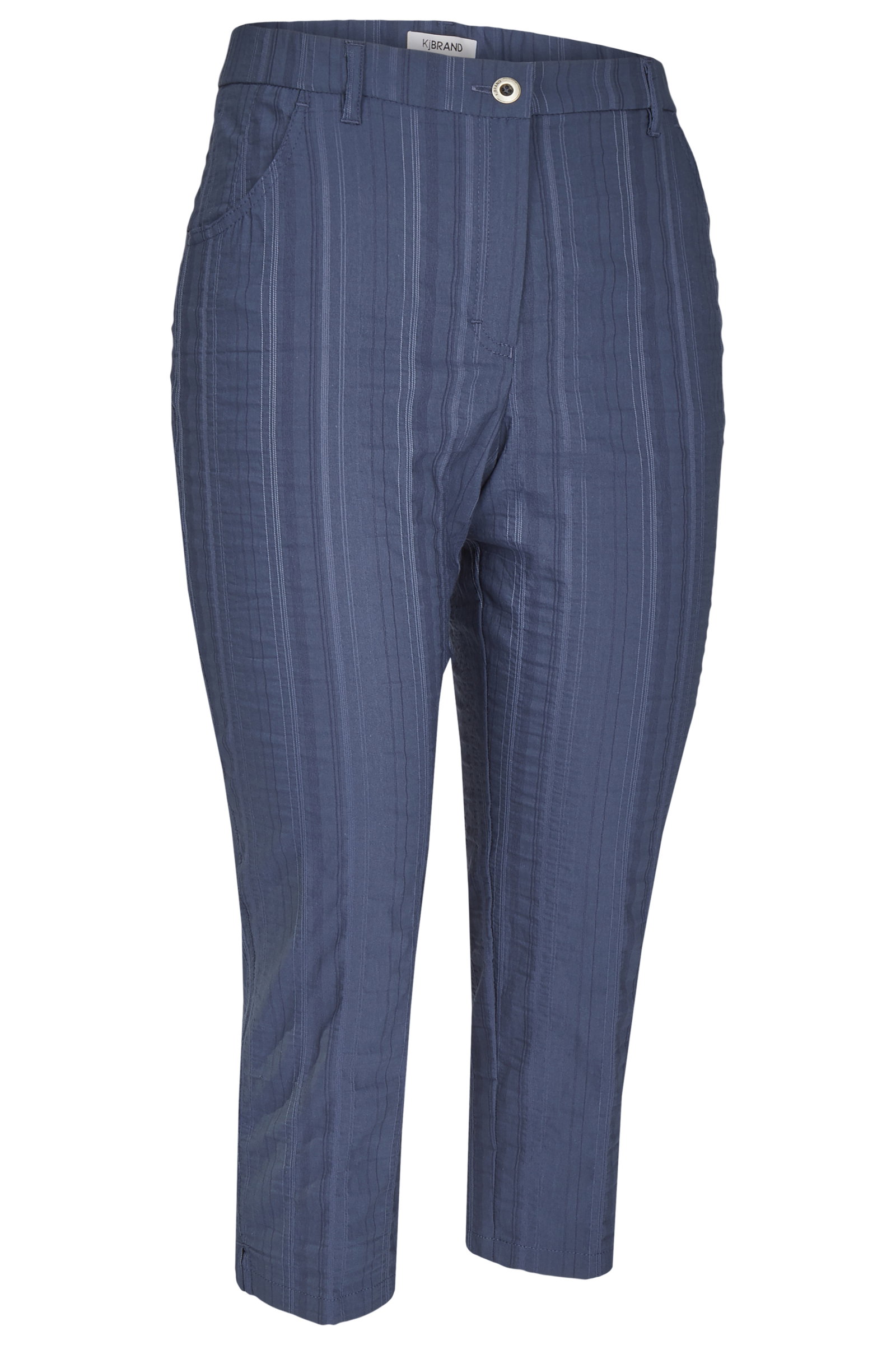 Da.-Hose Bea 7/8, mittelblau gestreift #1