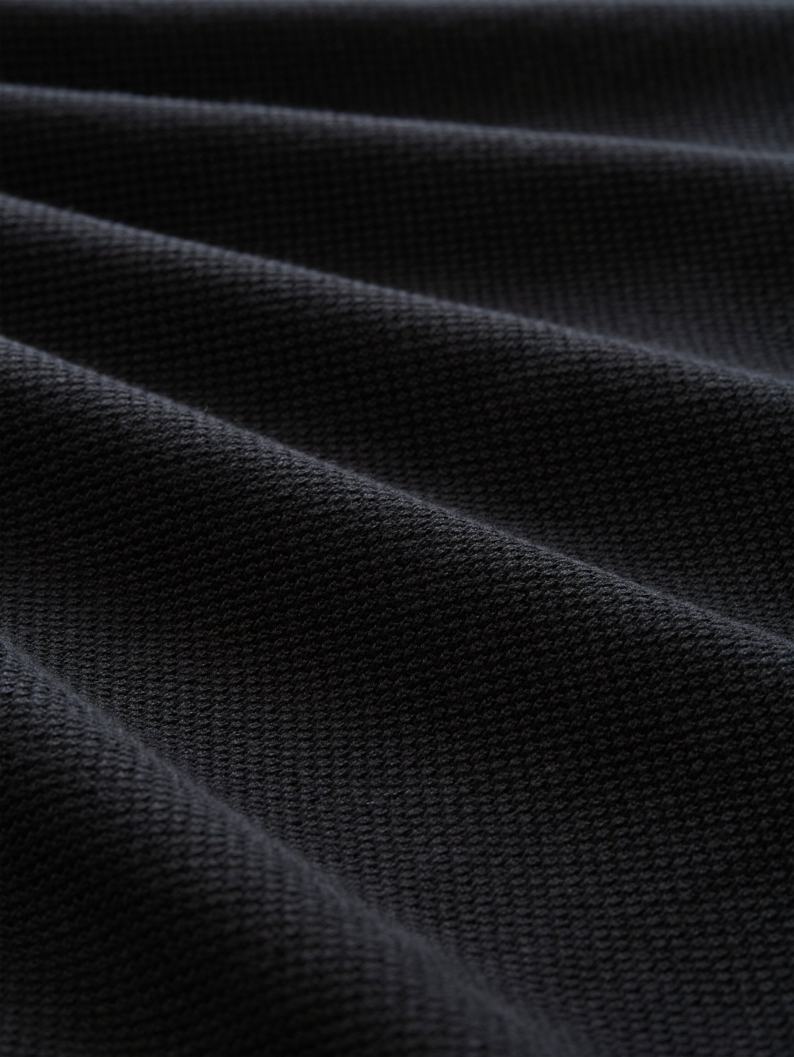 basic structred crew neck knit, Black #2