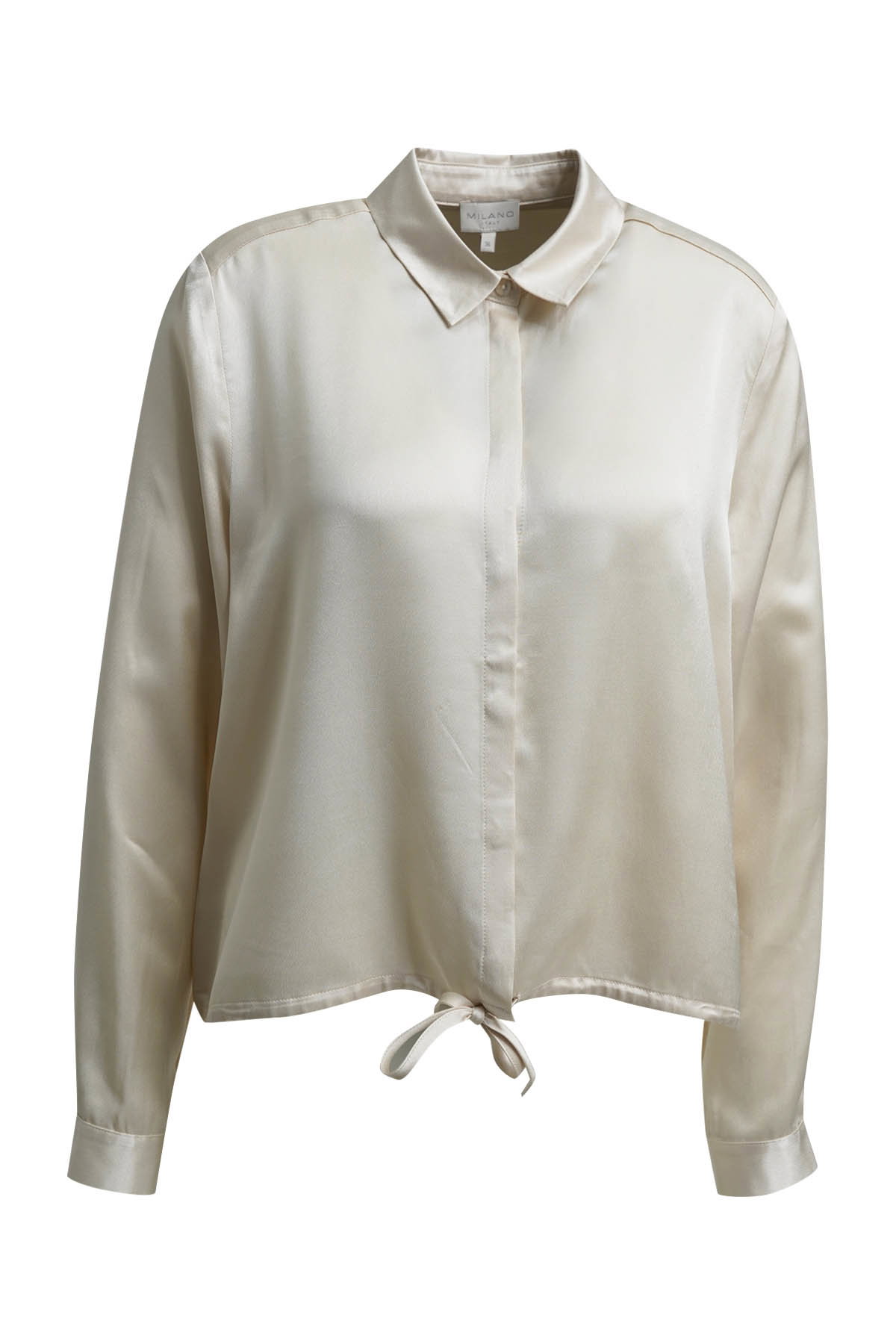 CROPPED BLOUSE WITH DRAWSTRING AT H, CREAM #4