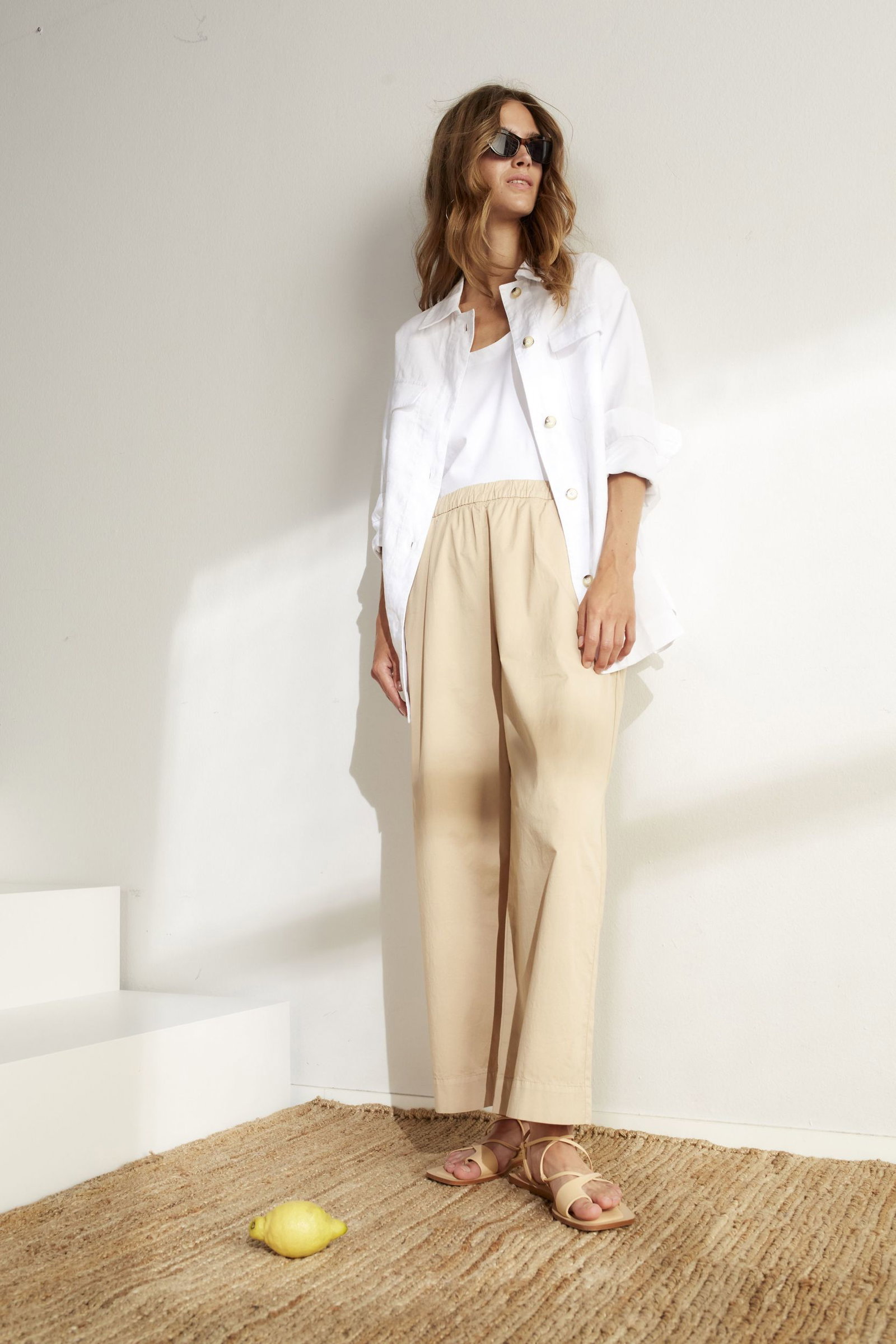 Oui Bluse aus Leinen