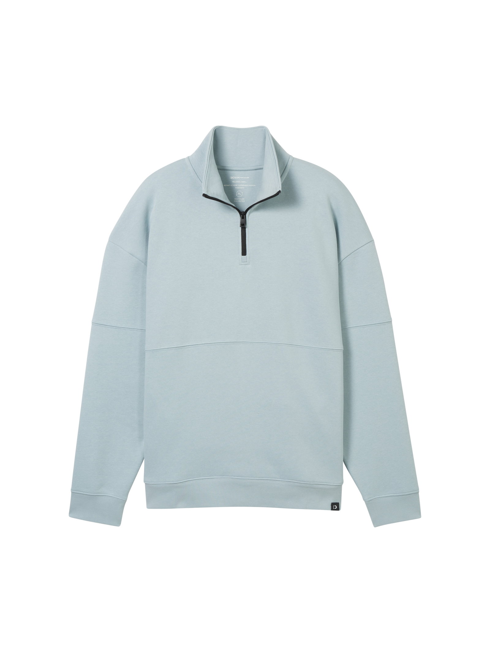 relaxed sweat troyer, light grey mint #1