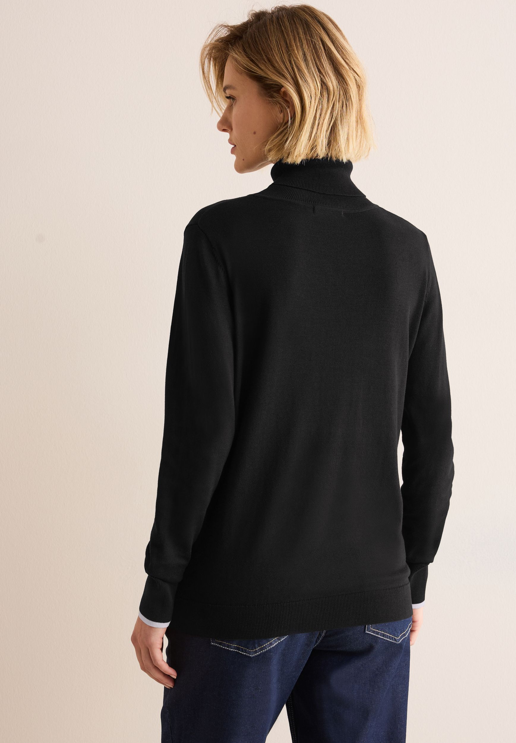 CECIL |  CECIL Rollkragenpullover  | M | black