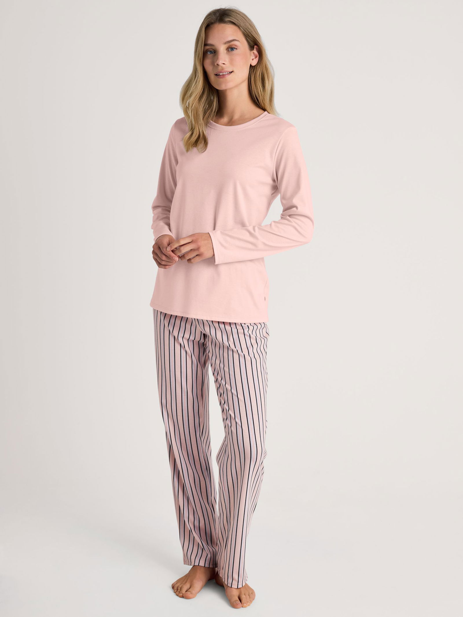 Calida |  DAMEN Shirt langarm, pearl blush | L | peacoat blue