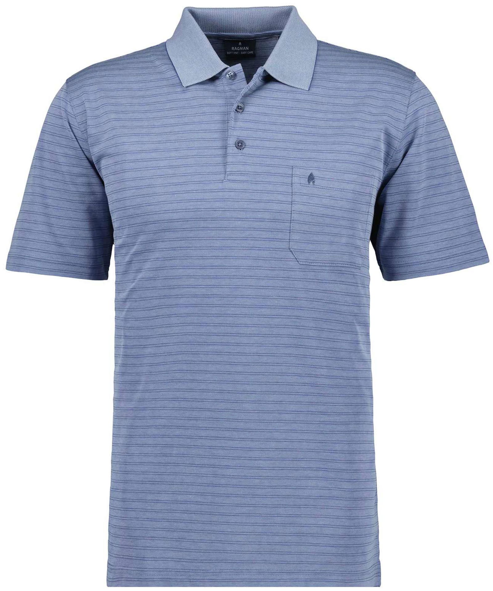 RAGMAN |  RAGMAN Poloshirt  | M | türkisblau