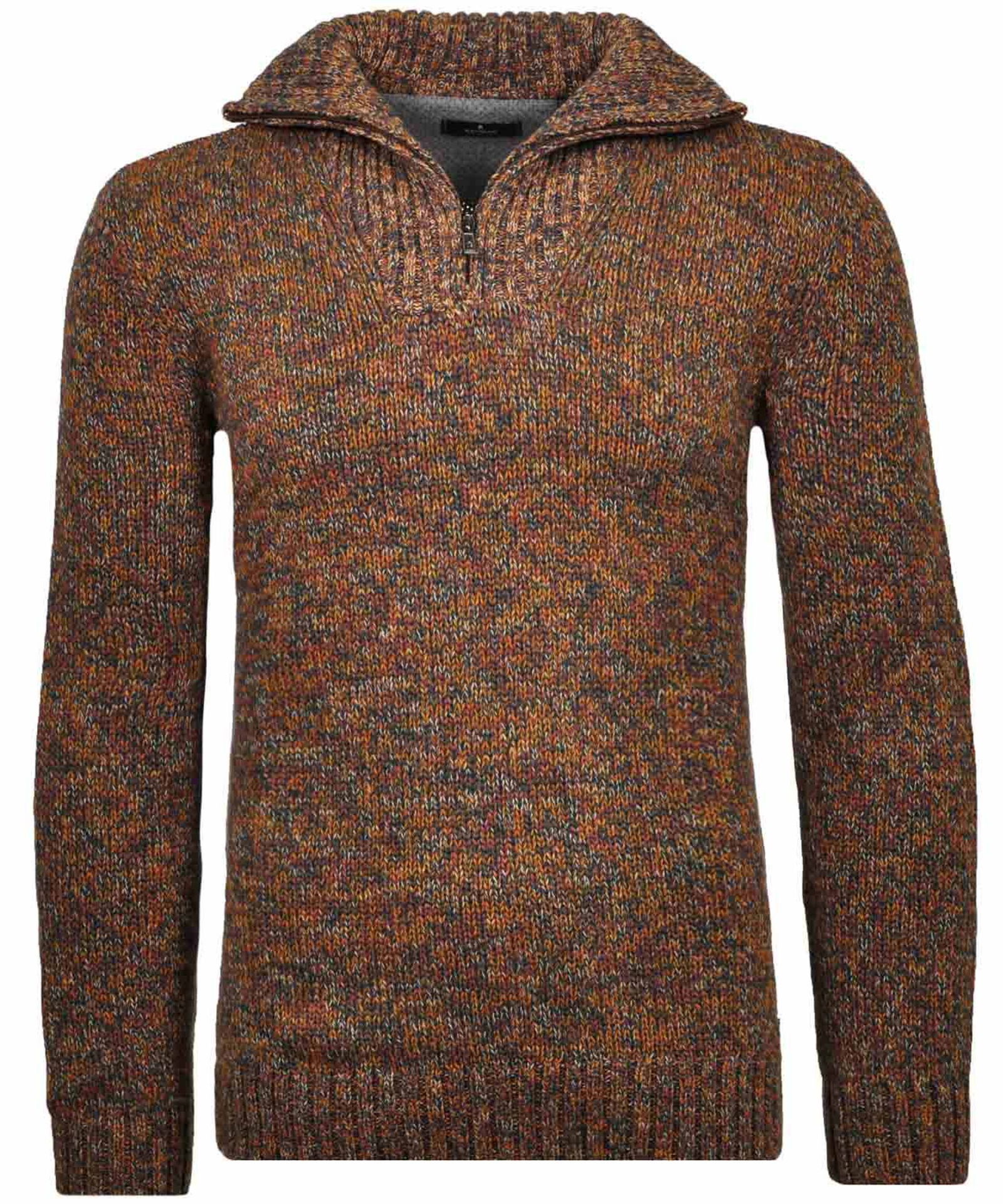 RAGMAN |  RAGMAN Pullover  | L | grün-beige