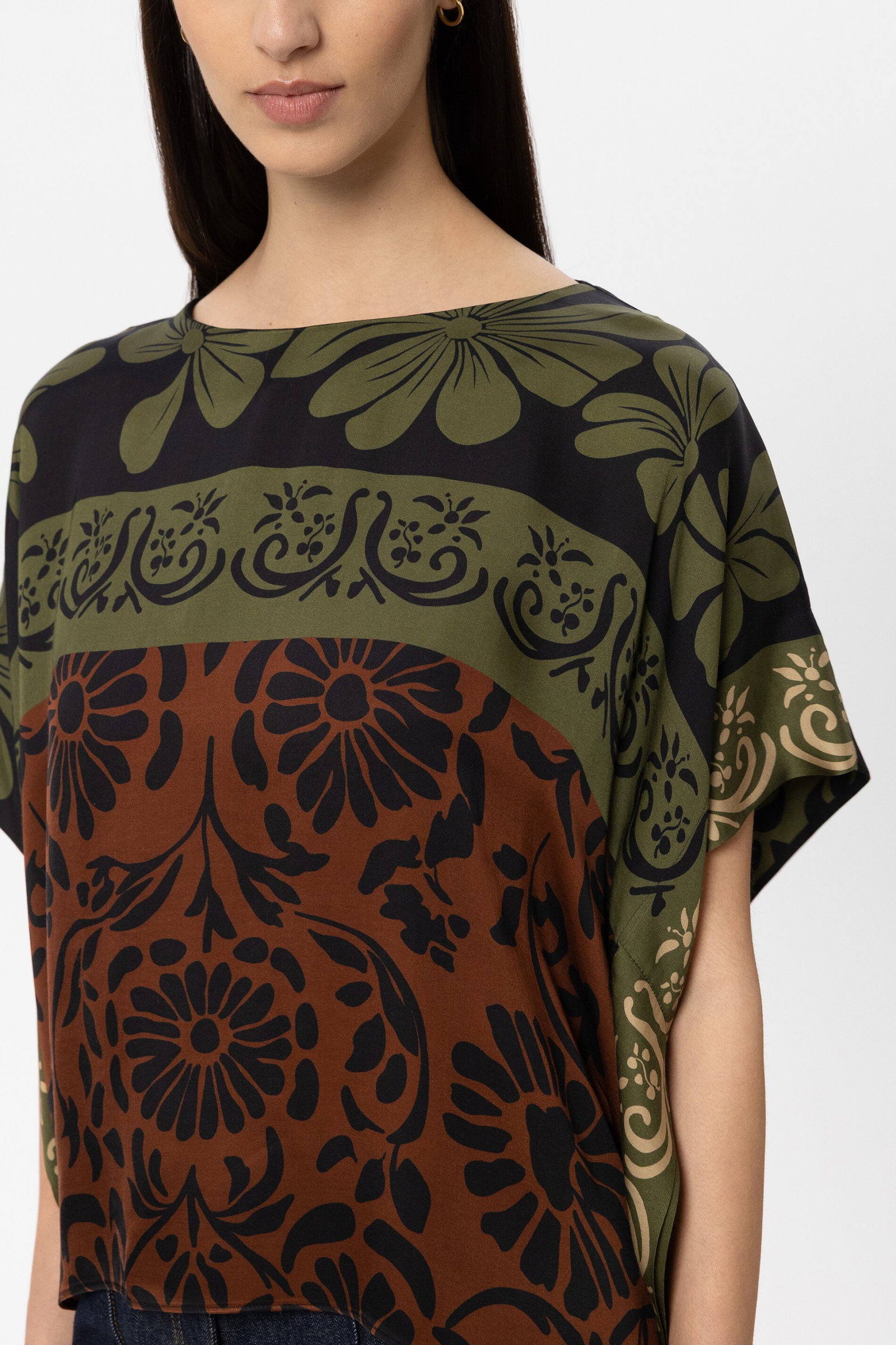 Bluse, the autumn leaf print #5