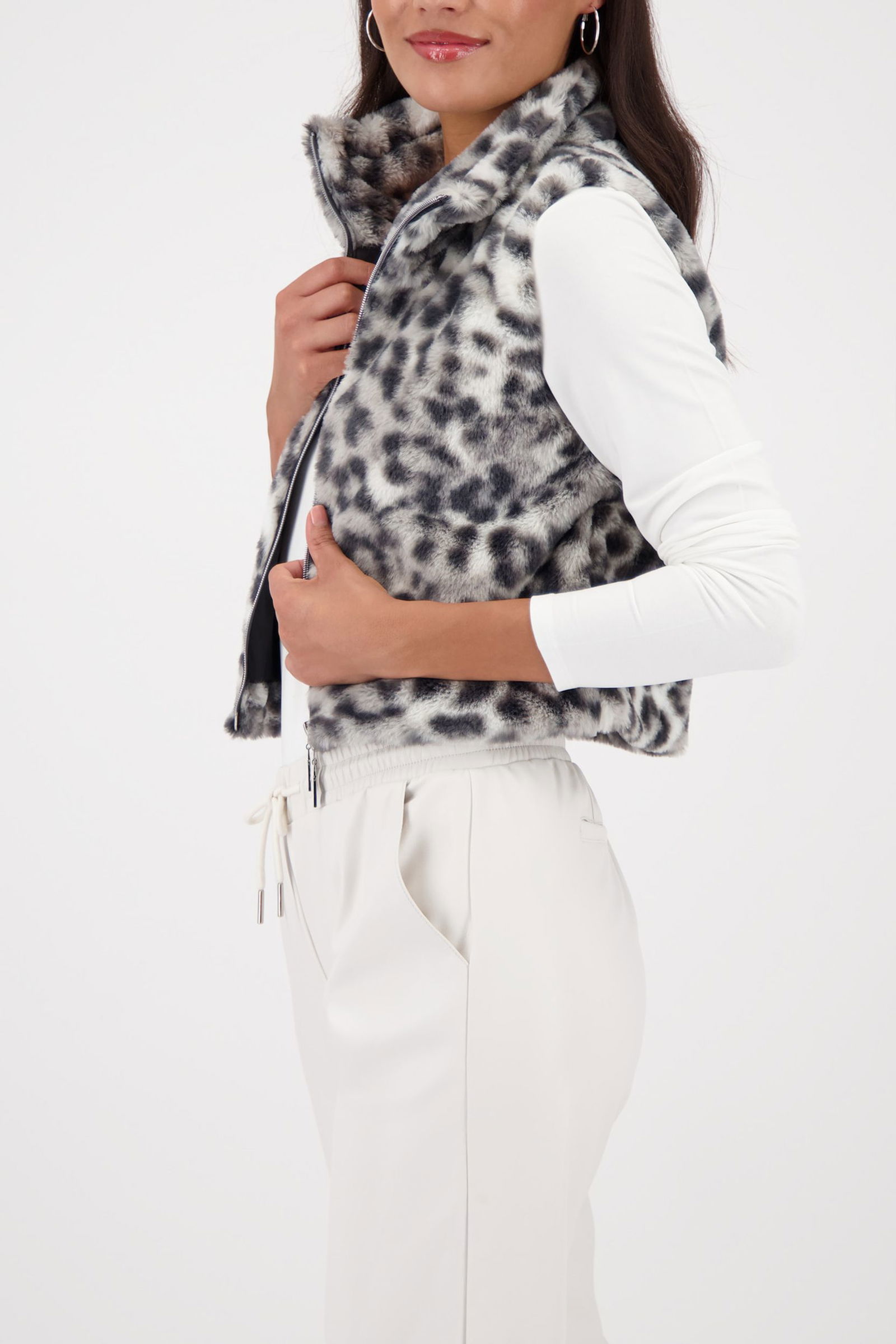 Monari |  Monari Weste  | 38 | schwarz gemustert