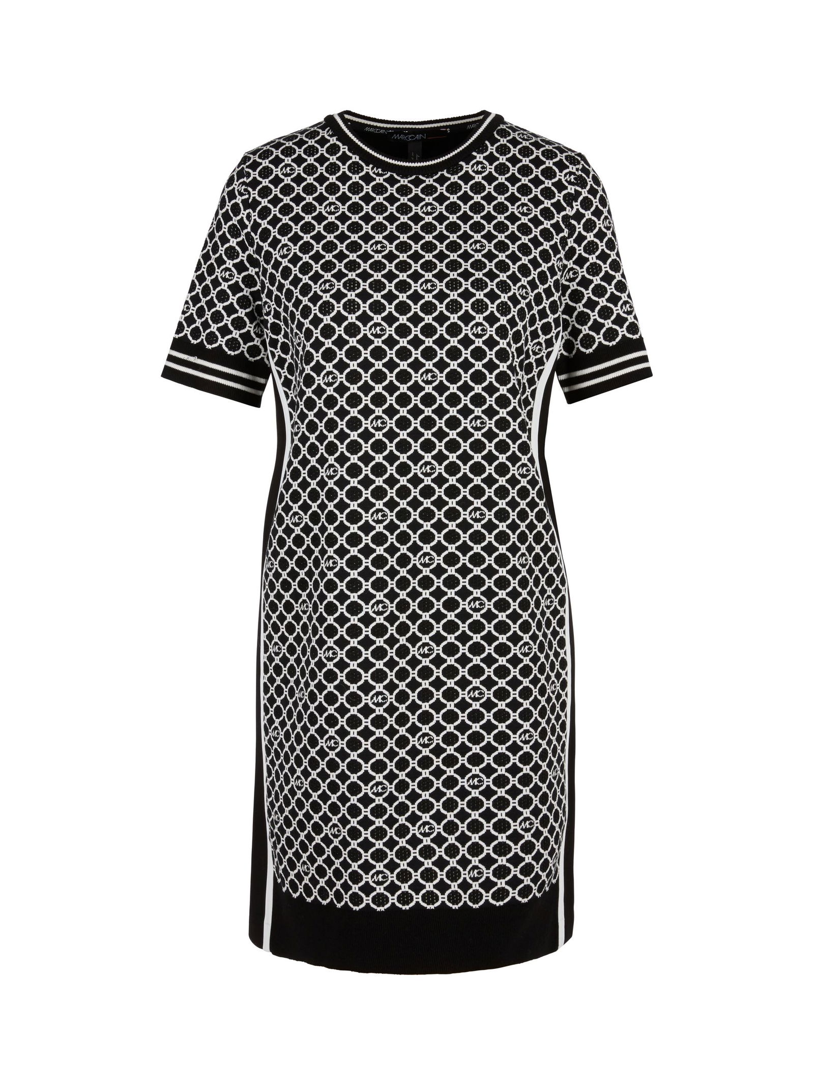 c6a88457f0d6d4b16b84024958c39353 Marc Cain Sports |  Marc Cain Sports Strickkleid  | 38 | black and white