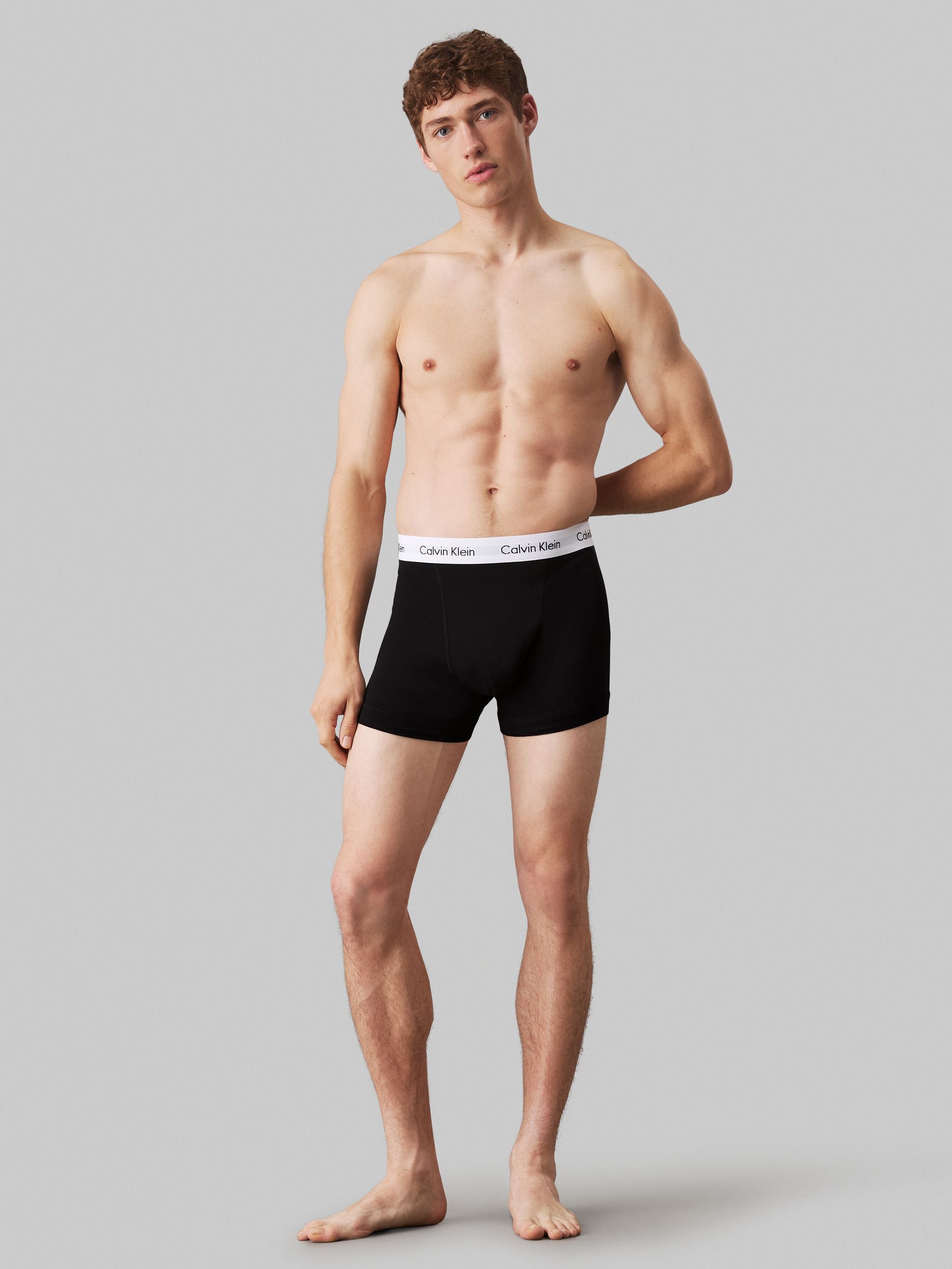 Calvin Klein |  Calvin Klein 3er Pack Boxershorts "Cotton Classics" | M | b- blk, hemisphere bl, ash wbs