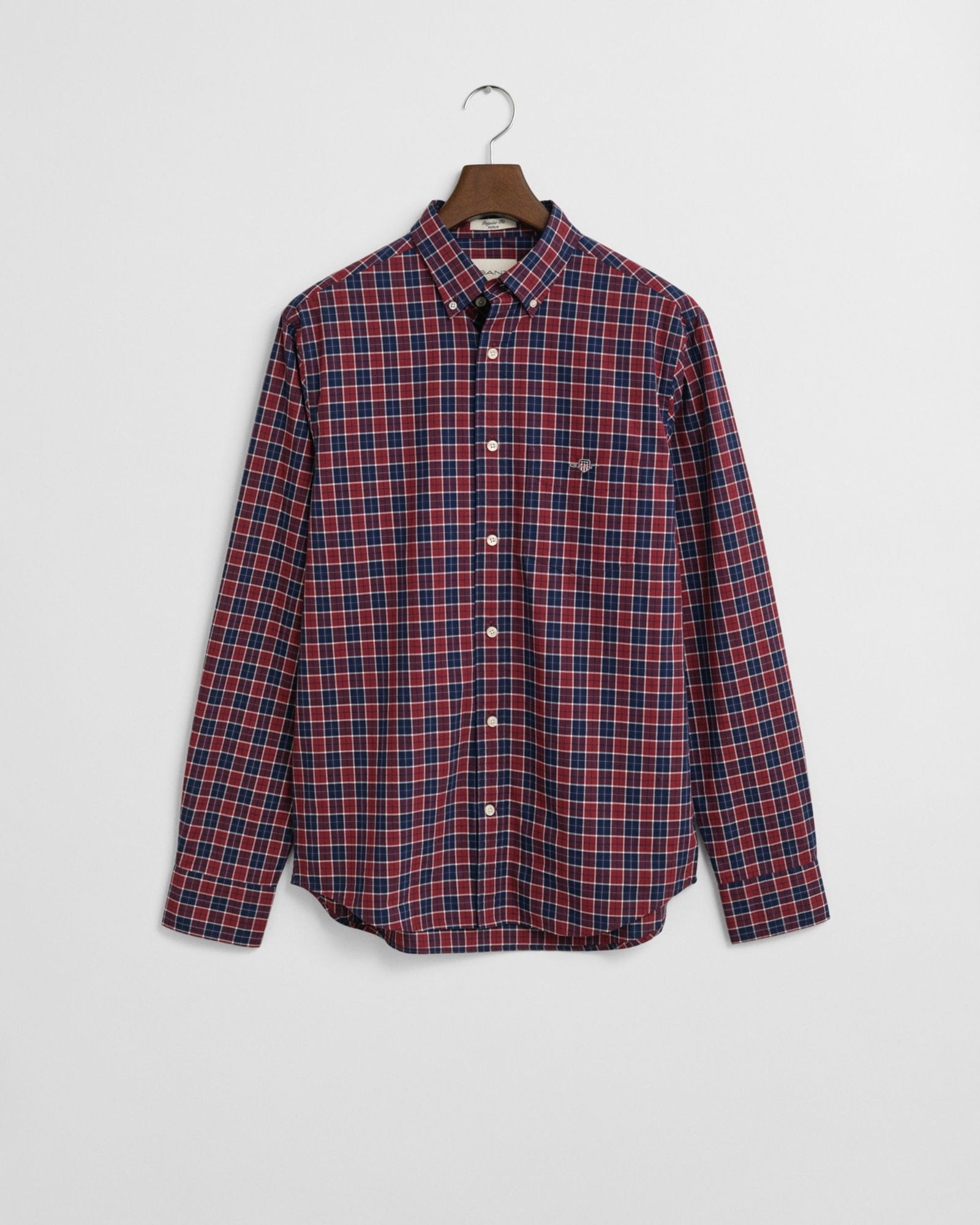  | REG CLASSIC POPLIN CHECK, PLUMPED RED | L | plumped red