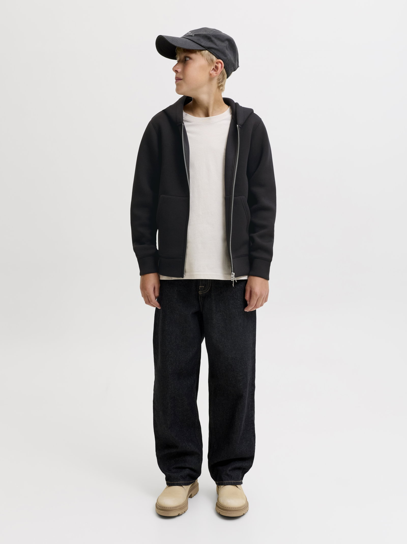 JCOLEGACY SWEAT SCUBA ZIP HOOD NOOS, Black #4