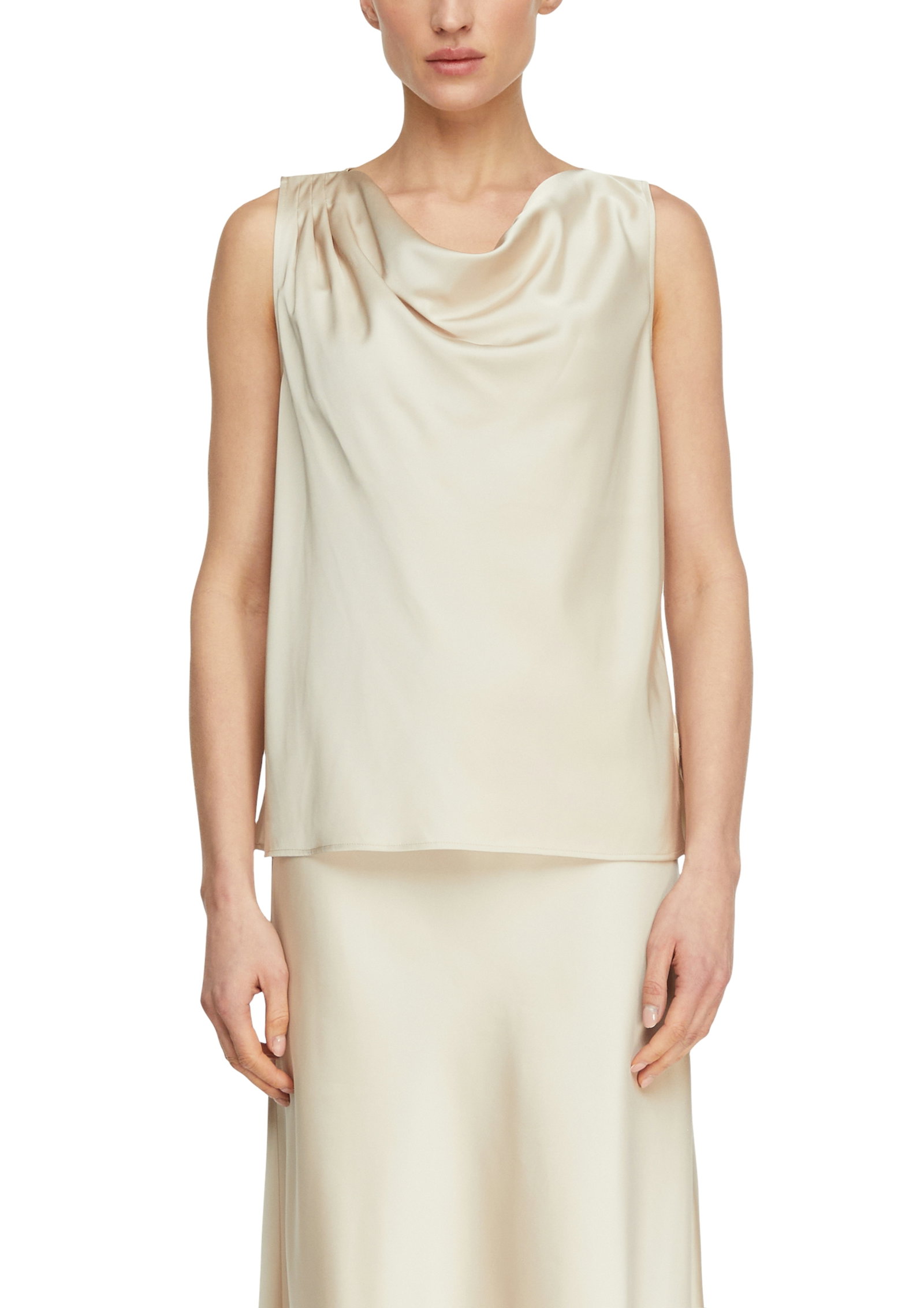 Comma Blusentop Satin-Wasserfall-Top #7