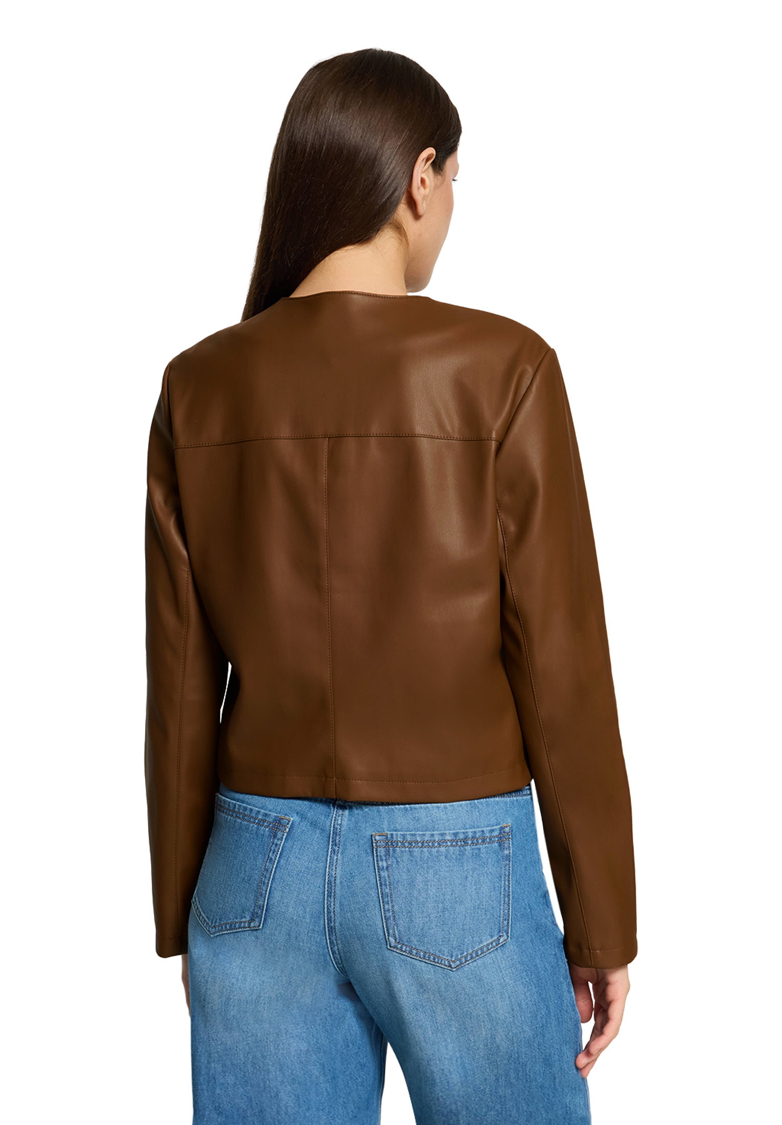 Blazerjacke Kurz 1/1 Arm, Dark Coffee #4
