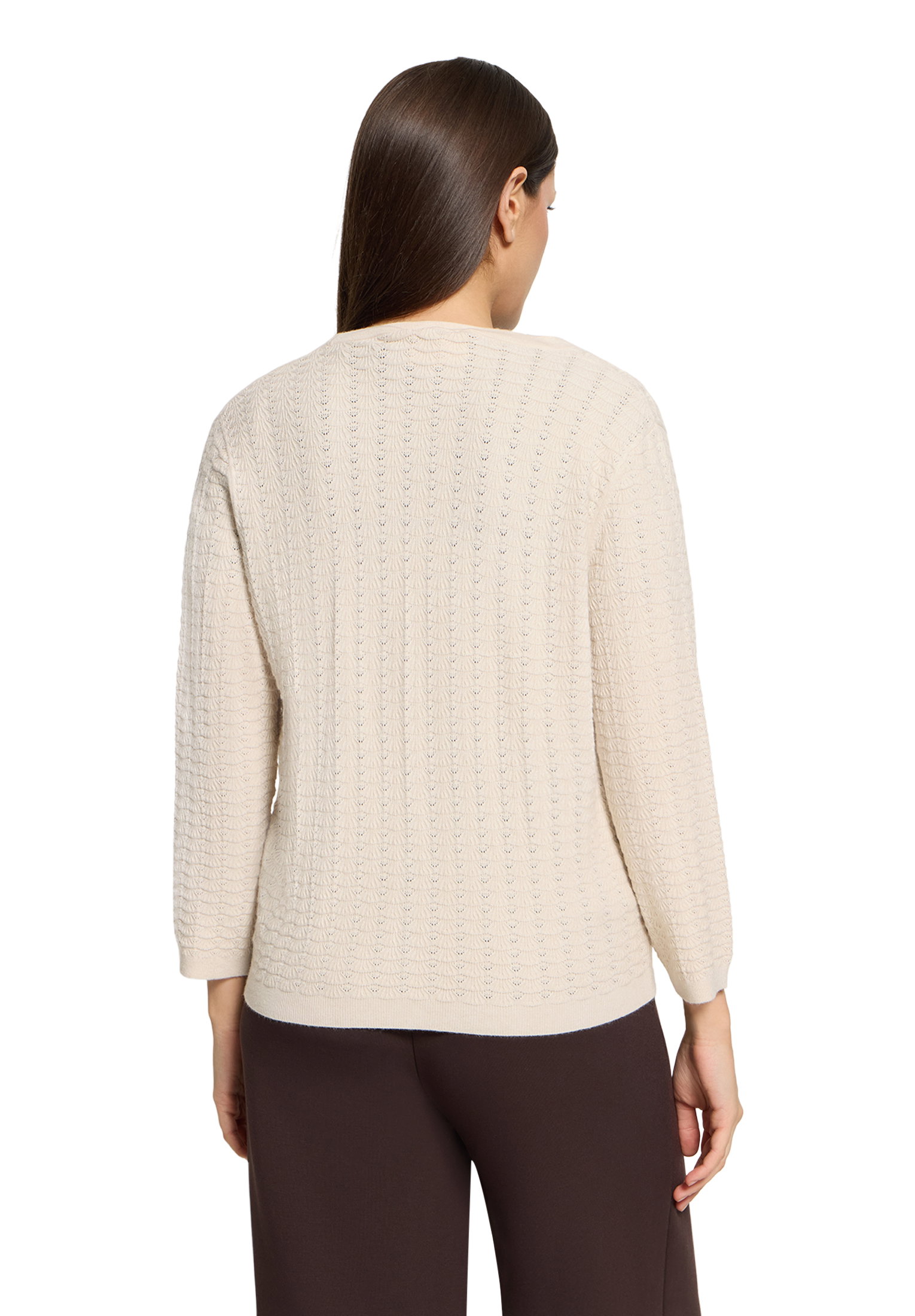 Strickjacke Kurz 3/4 Arm, Silky Beige #4
