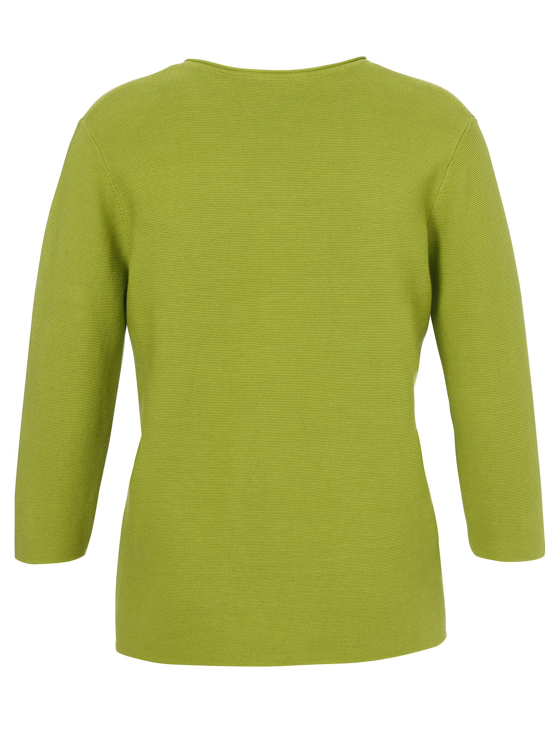  |  Pullover V-Ausschnitt 3/4 Arm | 50 | grün