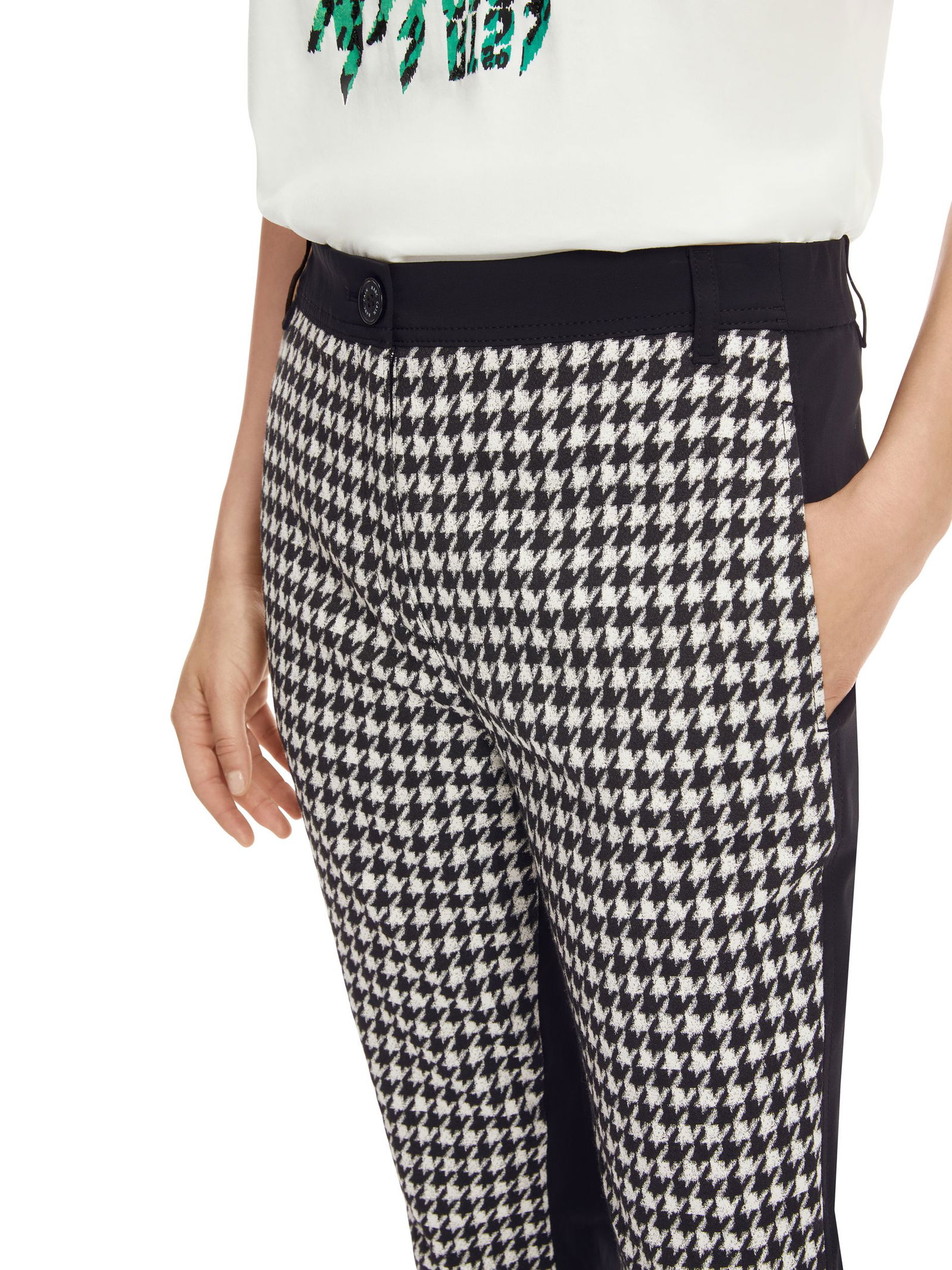 Marc Cain Sports | Marc Cain Sports Schmale Hose | 36 | black and white