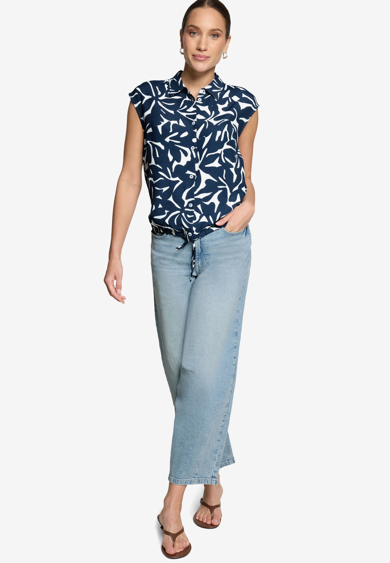 Zero |  Zero Druckbluse  | 38