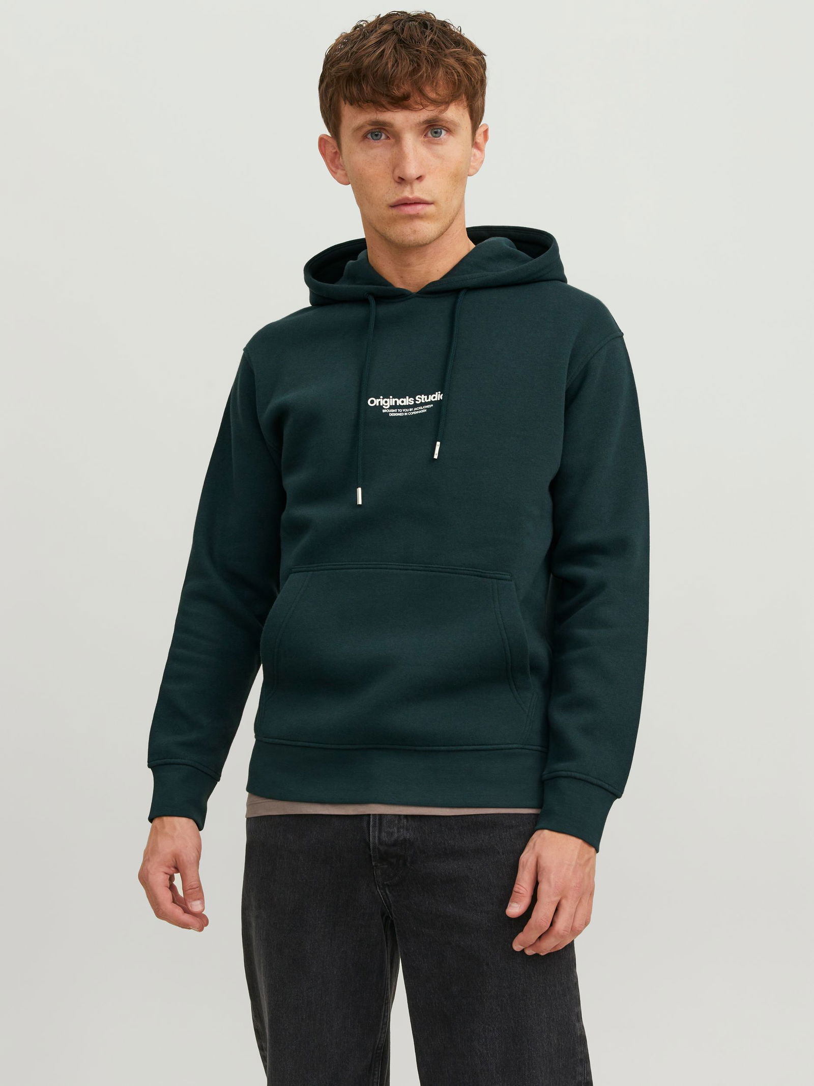 Jack&Jones |  JORVESTERBRO SWEAT HOOD NOOS | XL | moonbeam