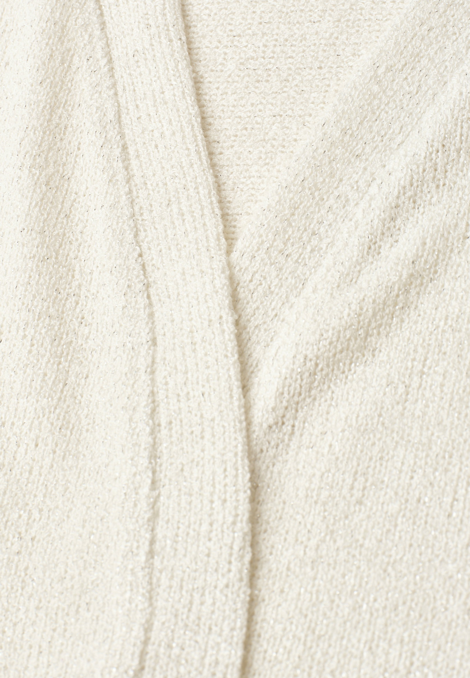 LTD QR knit look batwing jacke, off white #2