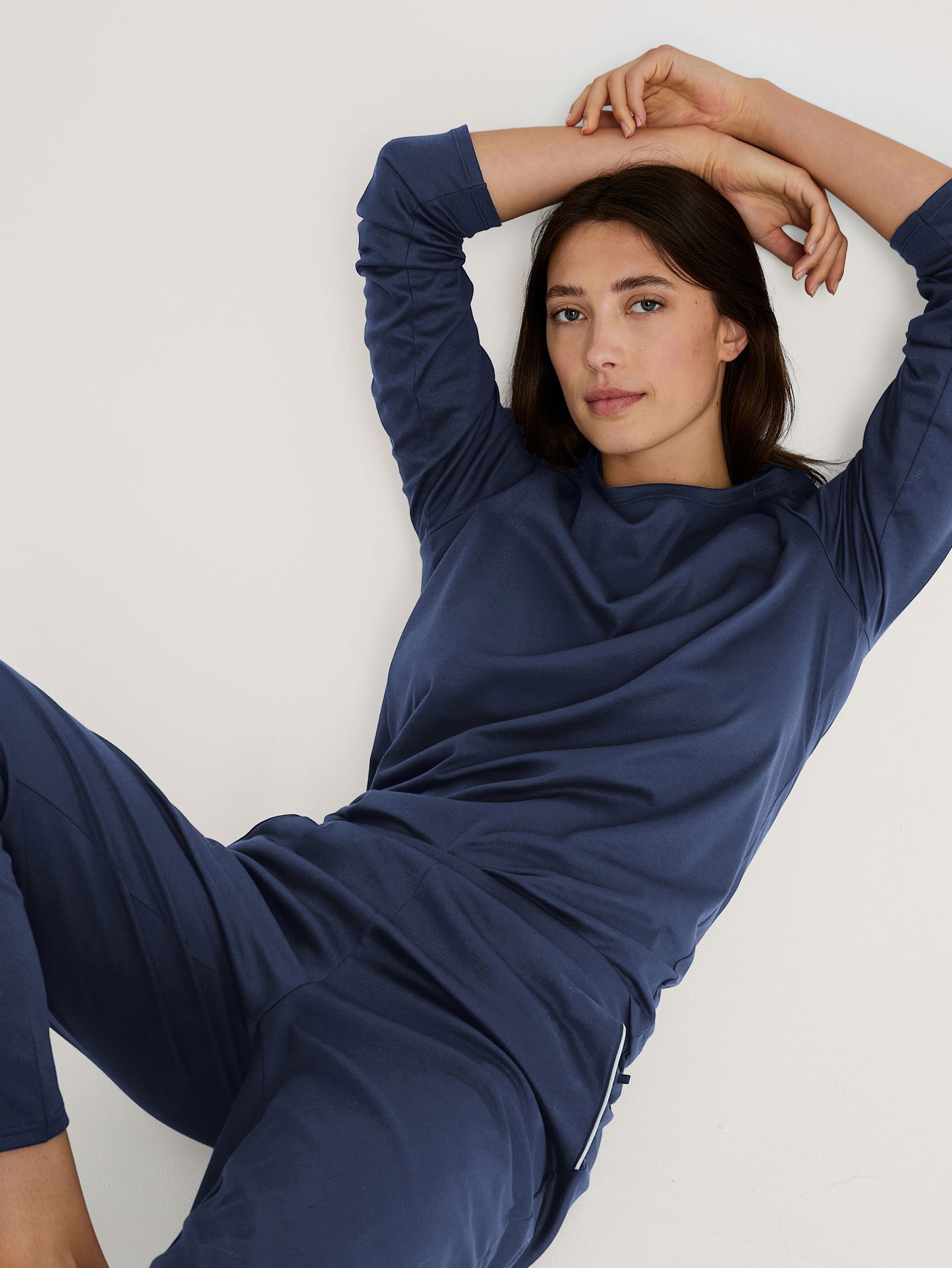 Calida |  DAMEN Shirt langarm, pearl blush | L | peacoat blue