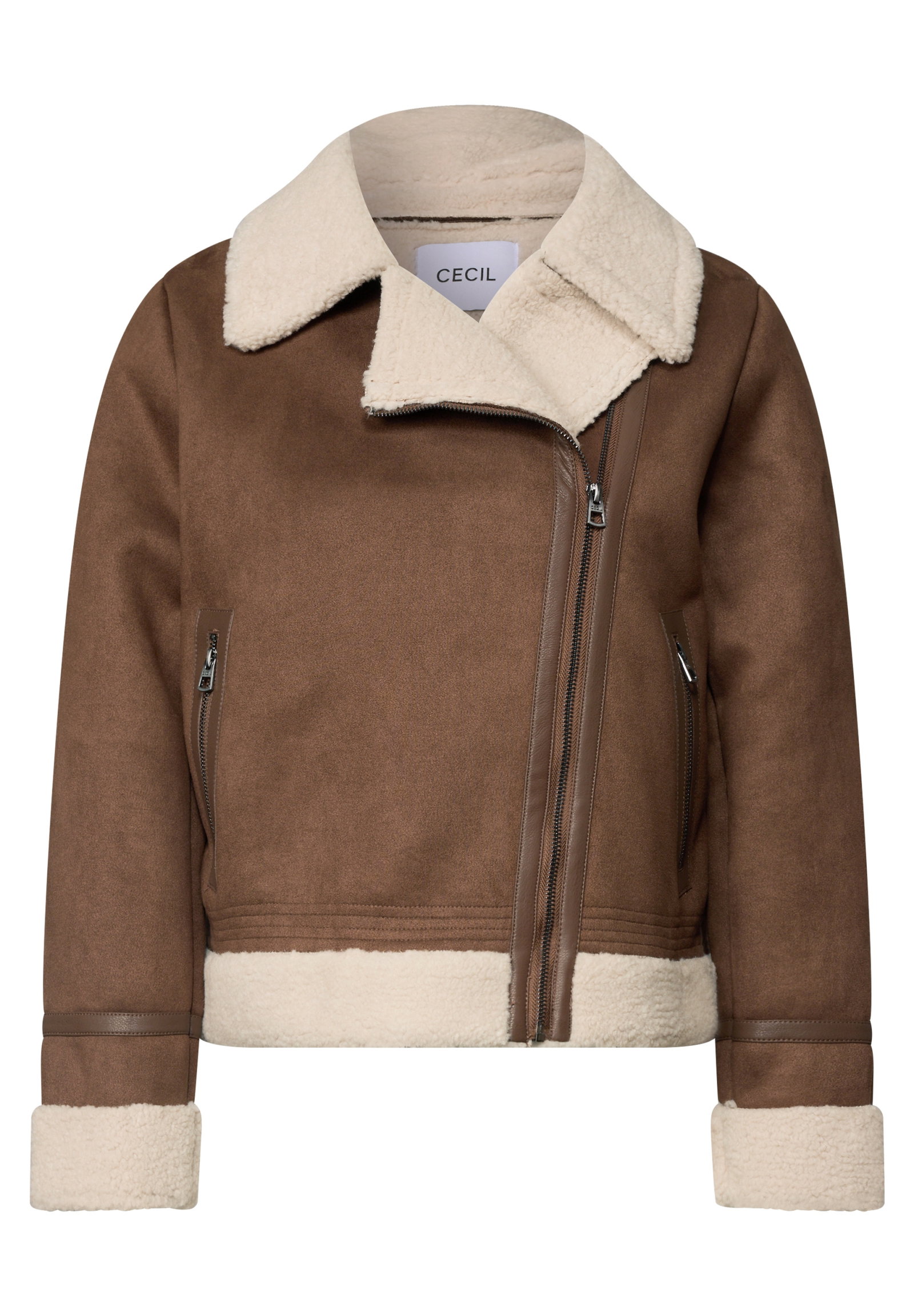 Velour Mix Jacket, mocha brown #1