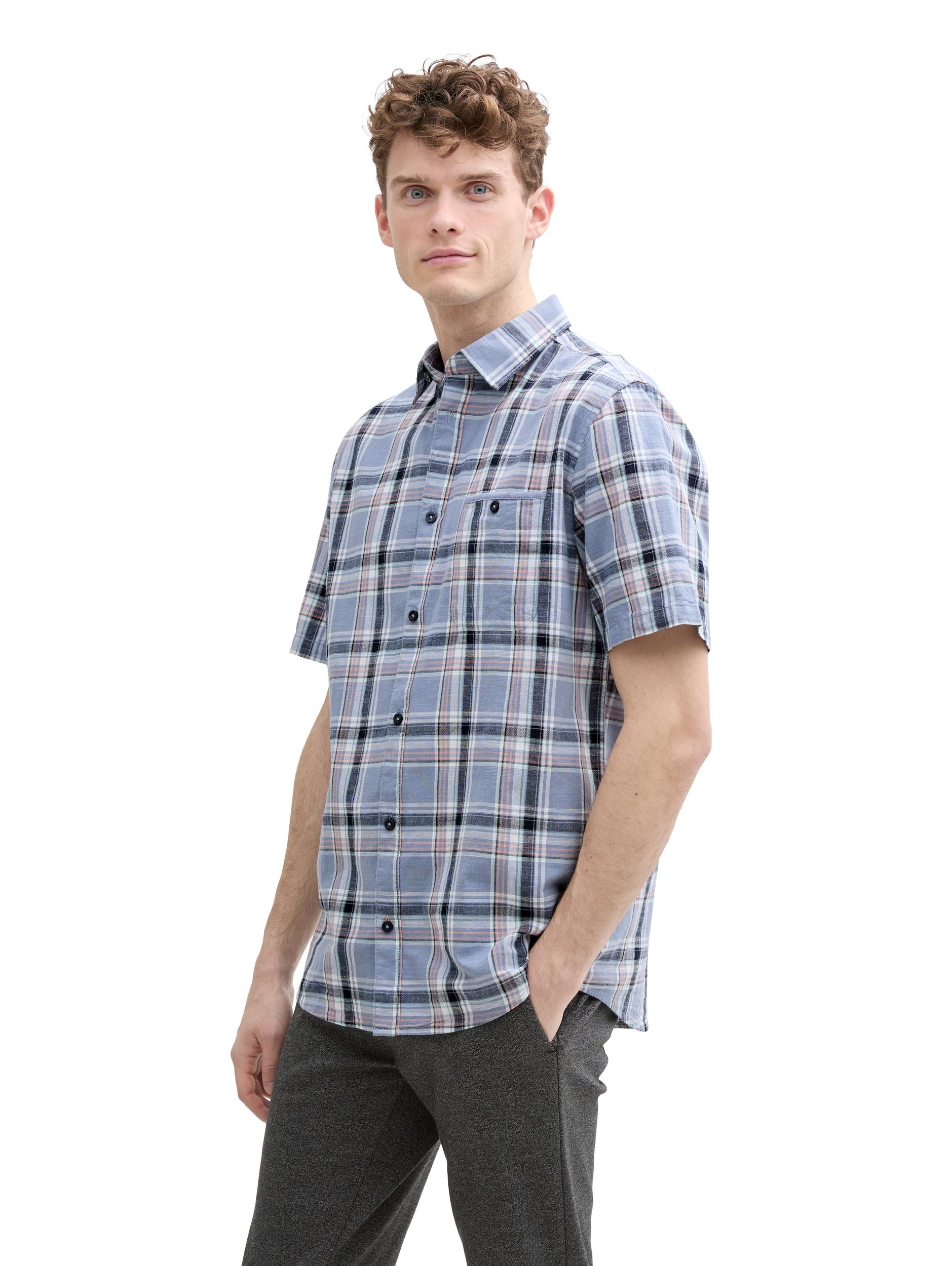 Tom Tailor |  Tom Tailor Hemd Slim Fit  | XXXL | blue multicol check