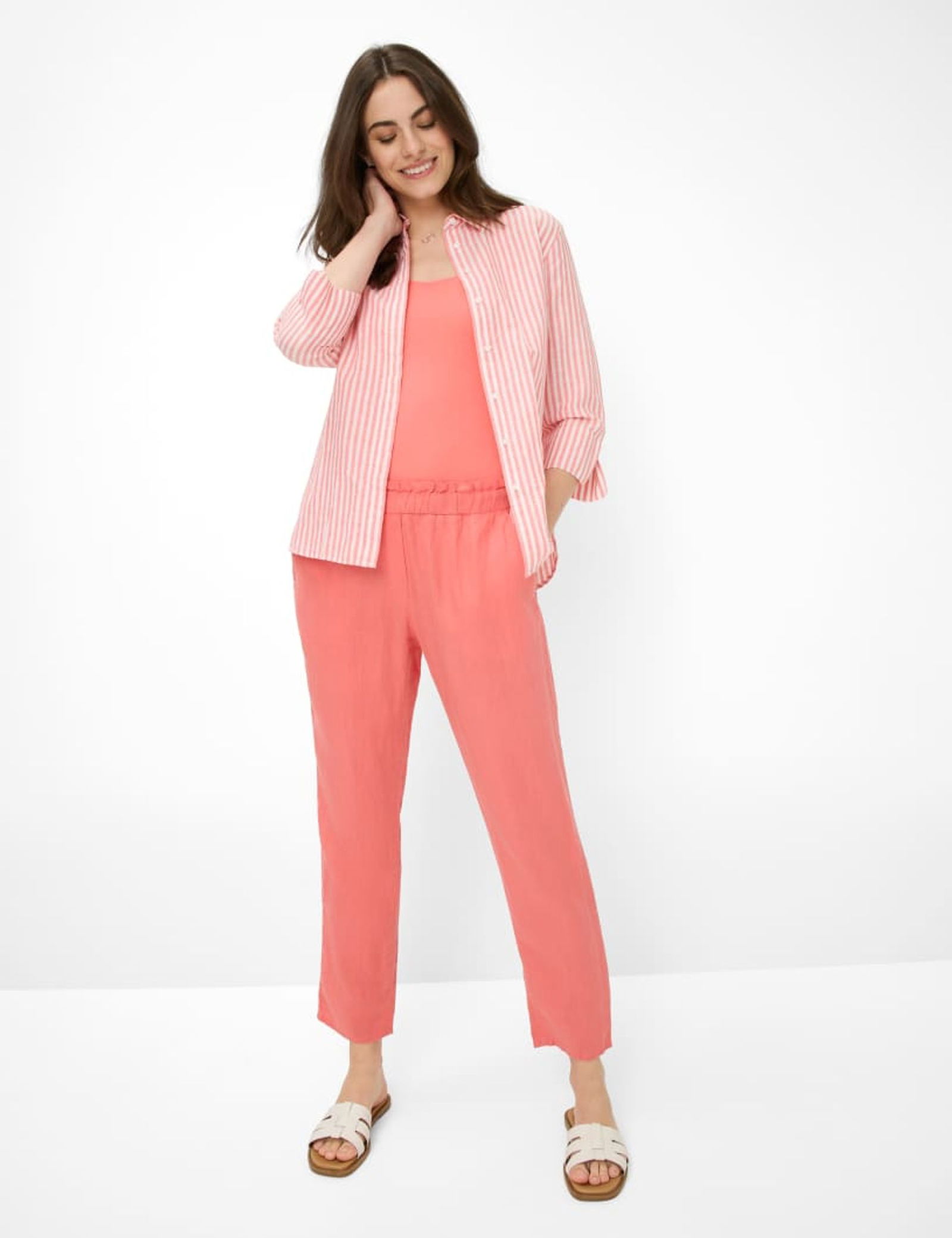 Brax | Brax Leinenhose Style "Mona S" | 36 | fire