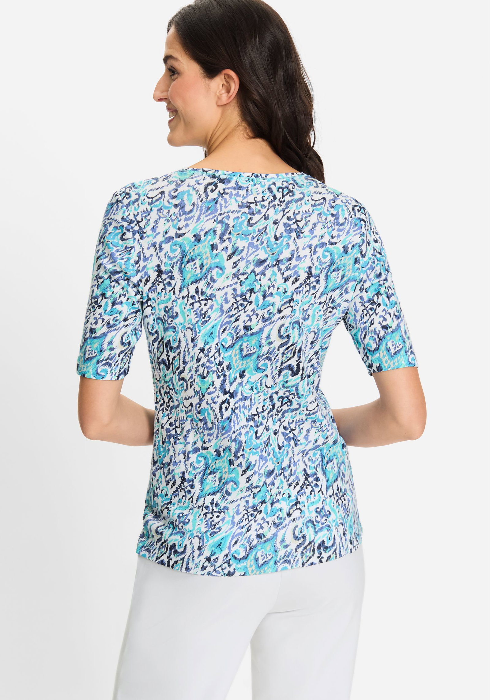Olsen |  T-Shirt Short Sleeves | 48 | aruba blue