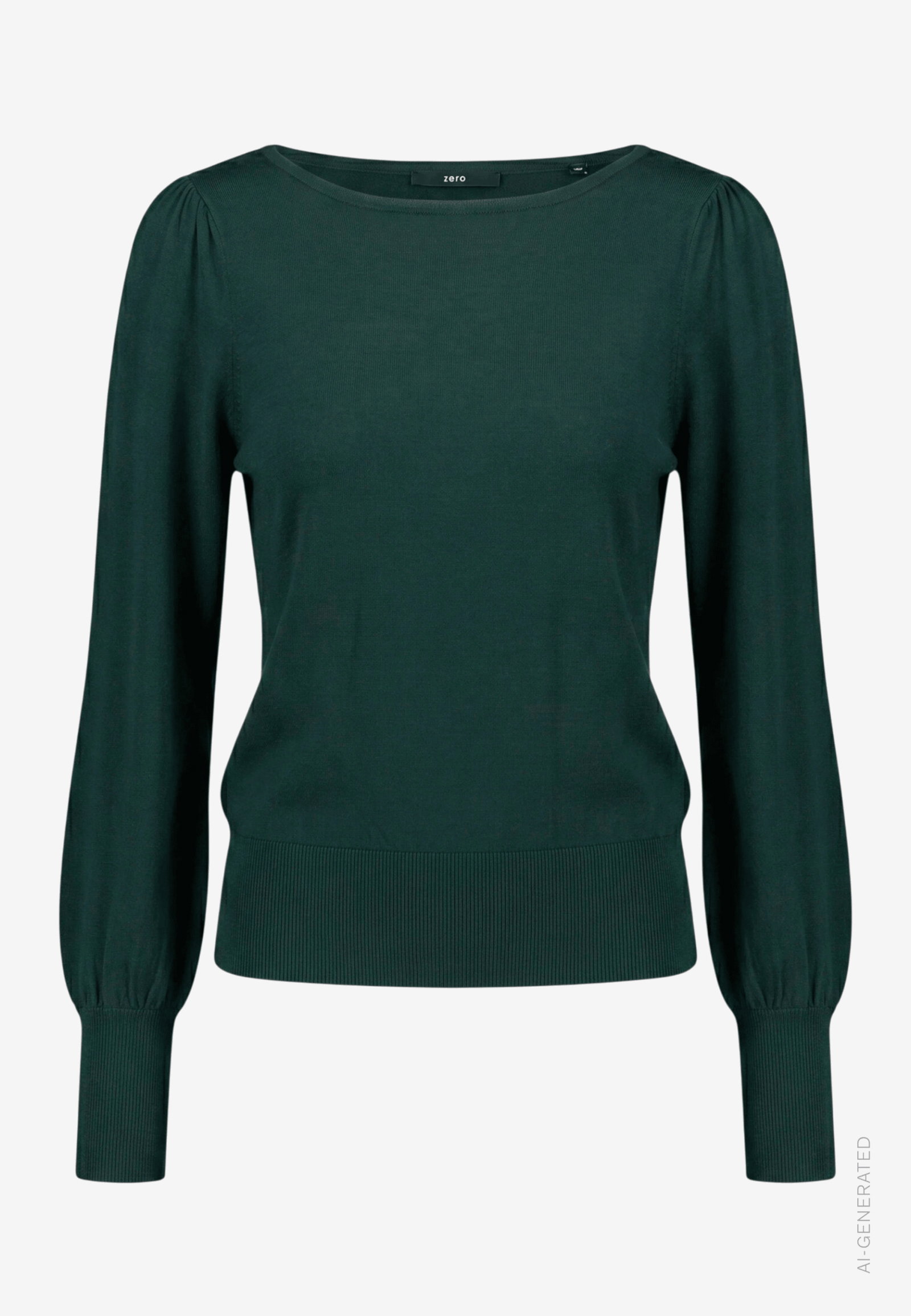 Strickpullover Kurz 1/1 Arm, Green Forest #1