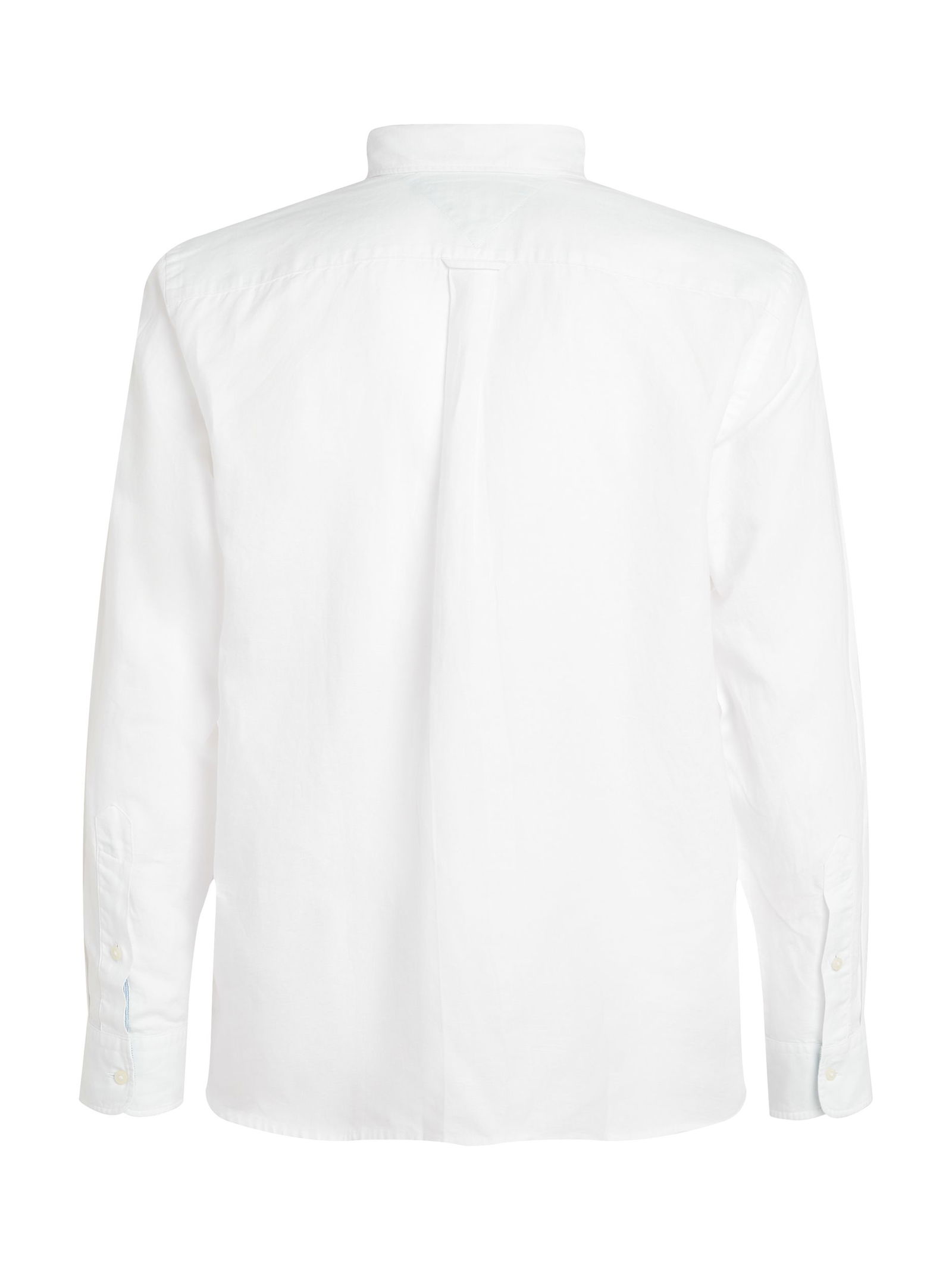  |  LINEN BLEND SOLID RF SHIRT | XXL | th optic white