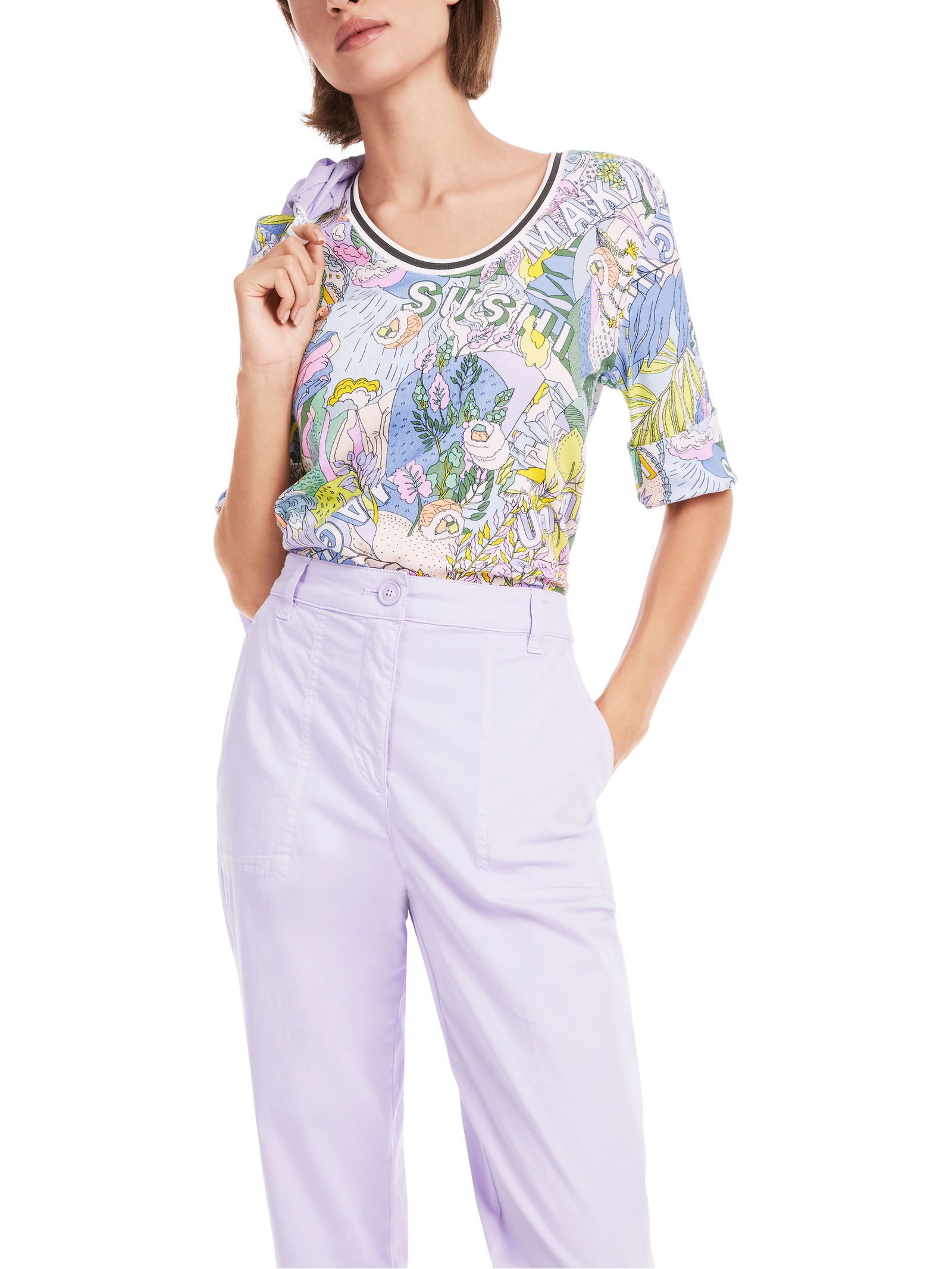 Marc Cain Sports | T-Shirt, lavender macaron | 46 | 1326_723