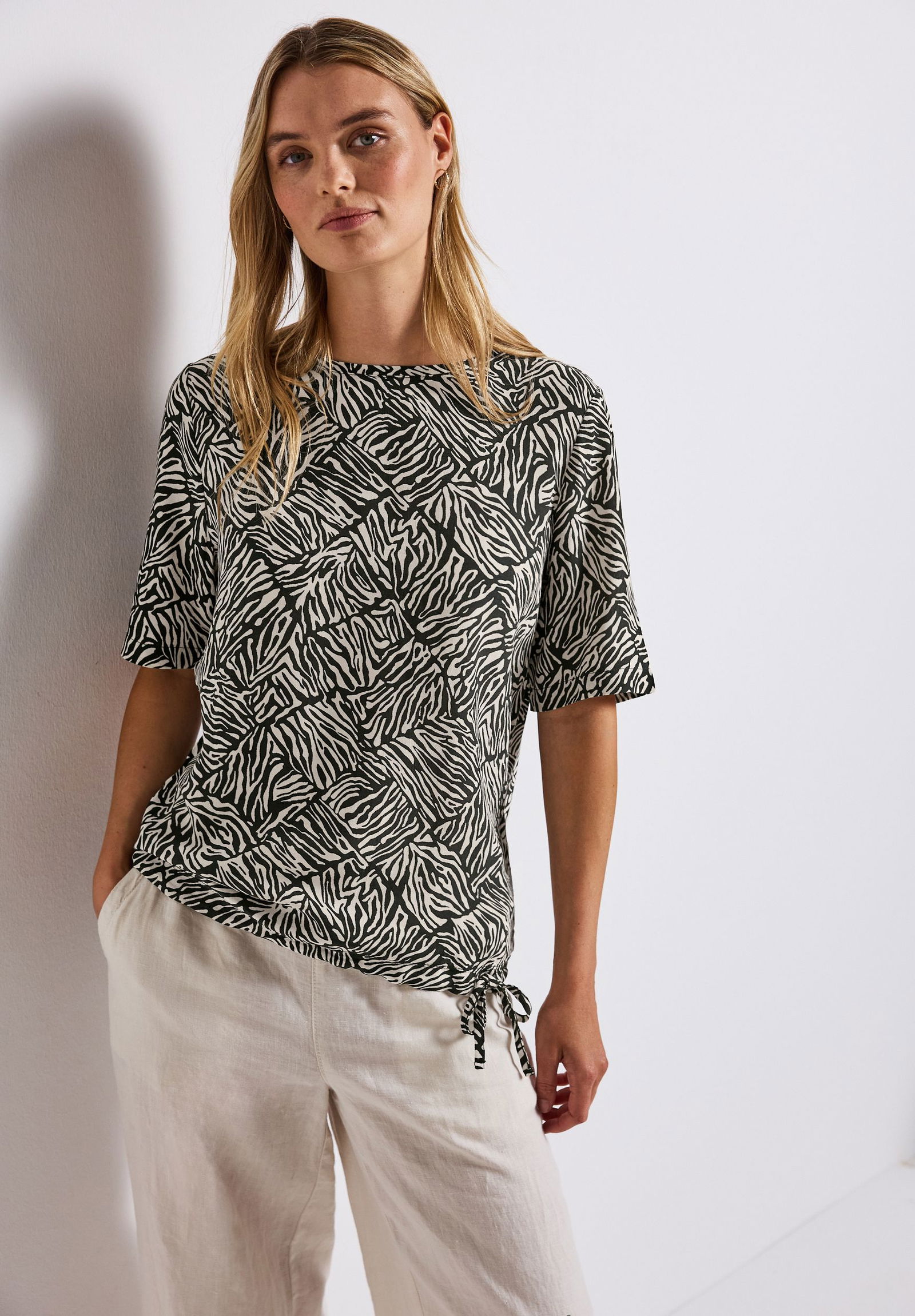  |  LTD QR printed mat-mix shirt w, pine grove green | 40 | 4565_26618