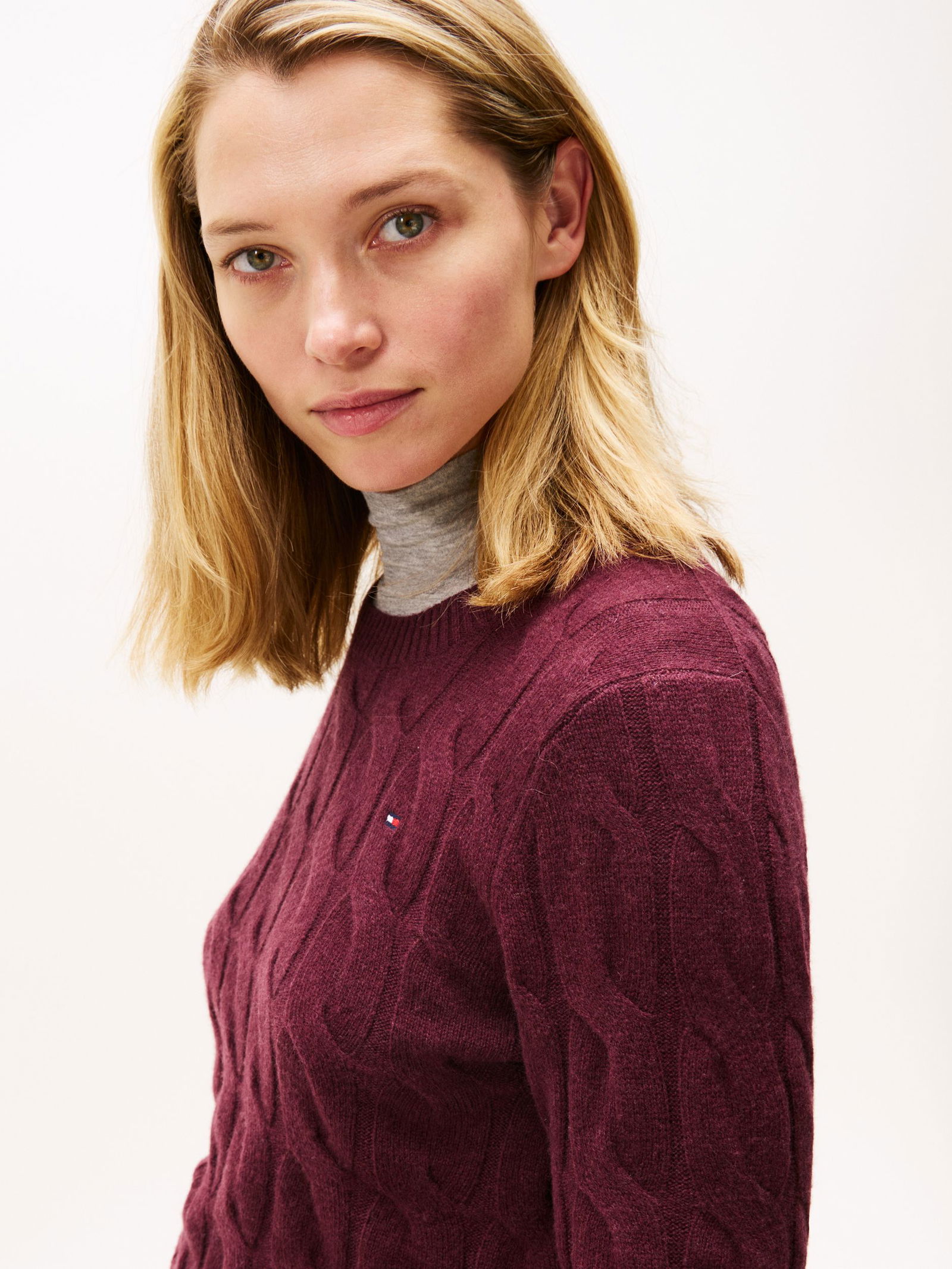 Tommy Hilfiger | Tommy Hilfiger Soft Strickpullover | XL | deep burgundy