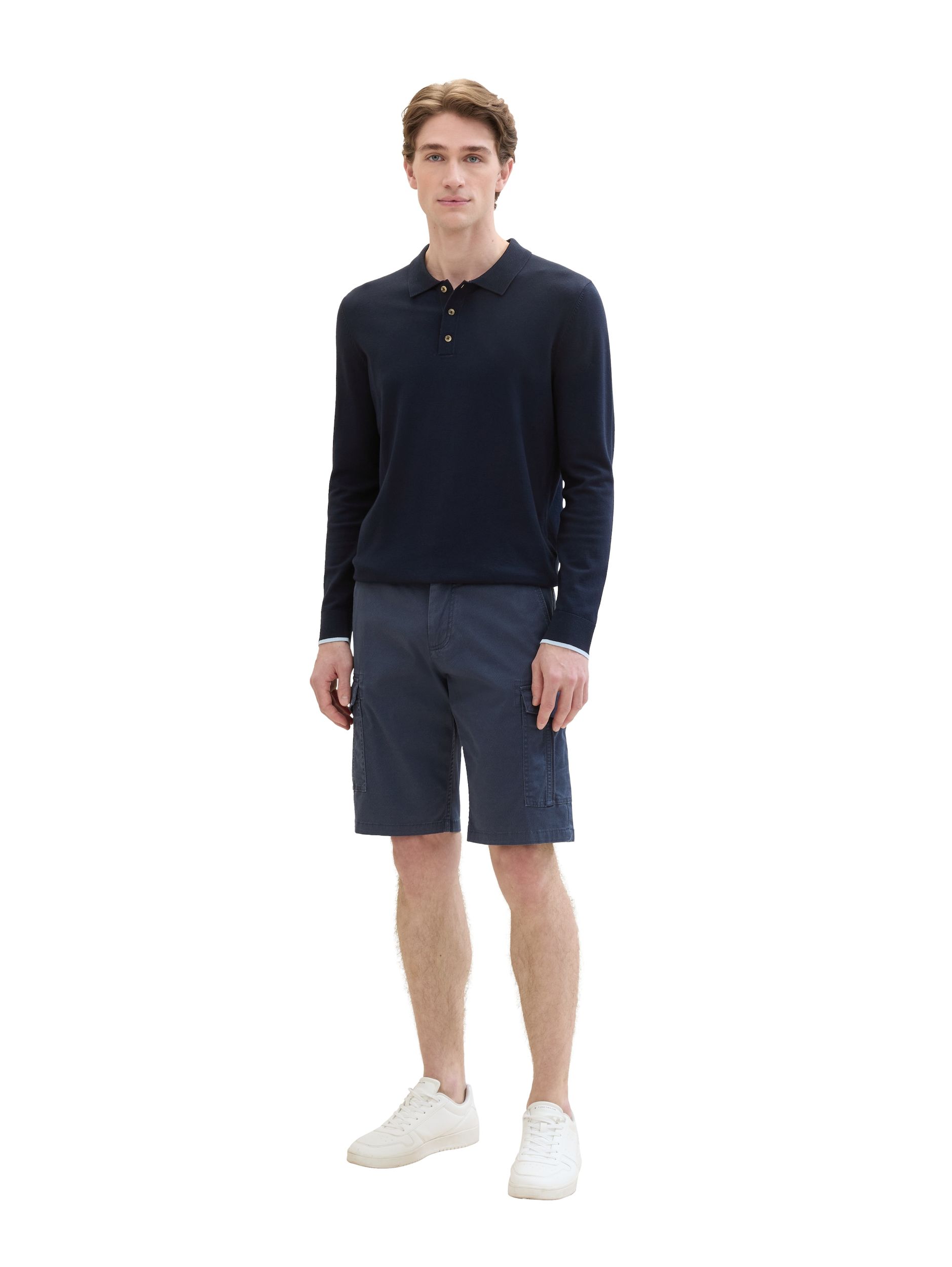 Tom Tailor |  Tom Tailor Shorts  | 31 | navy structure print