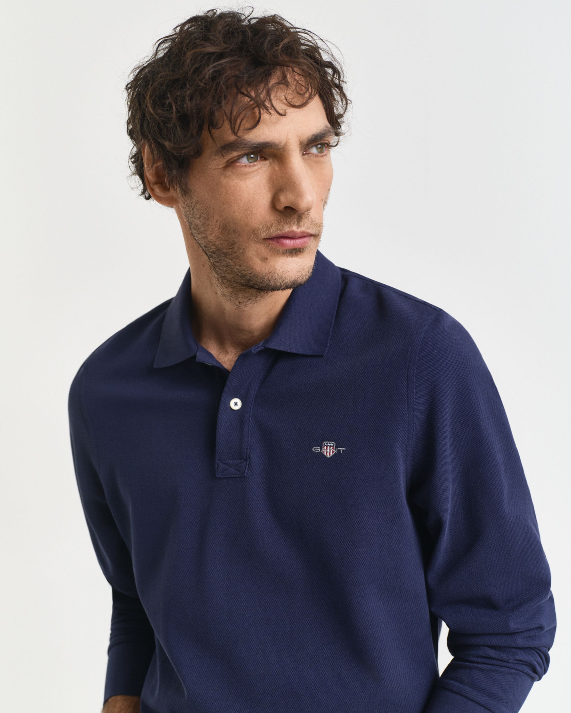 Gant |  Gant Piqué Rugger "Shield" | XXXL | evening blue