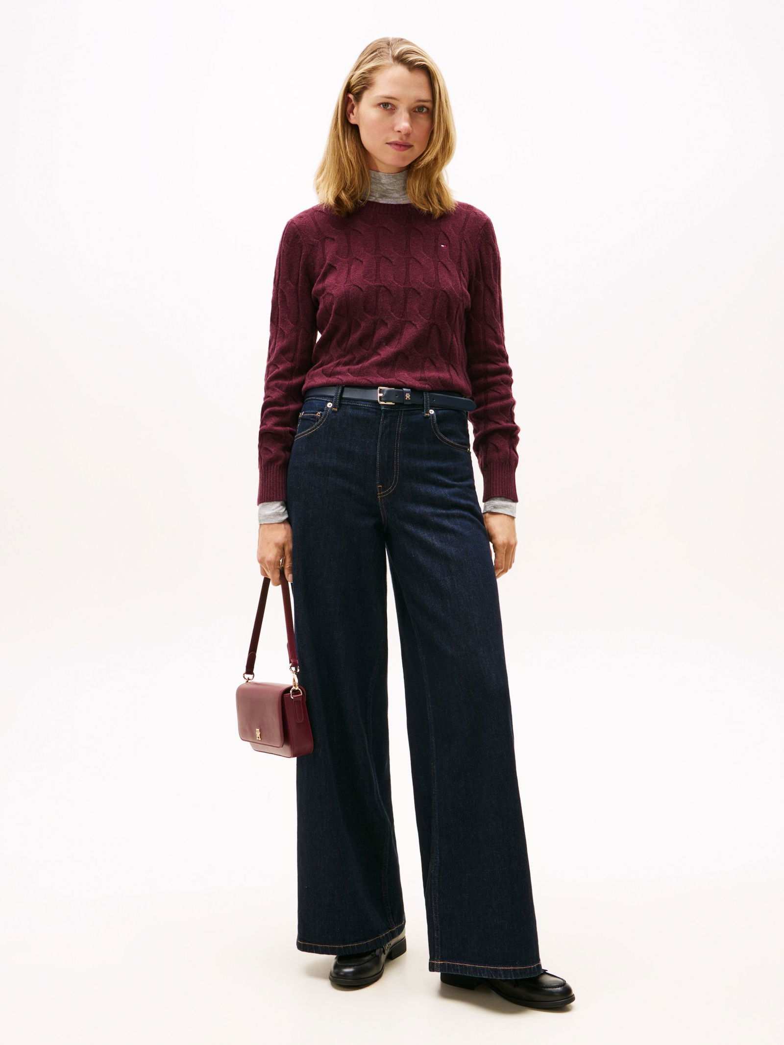 Tommy Hilfiger | Tommy Hilfiger Soft Strickpullover | XL | deep burgundy