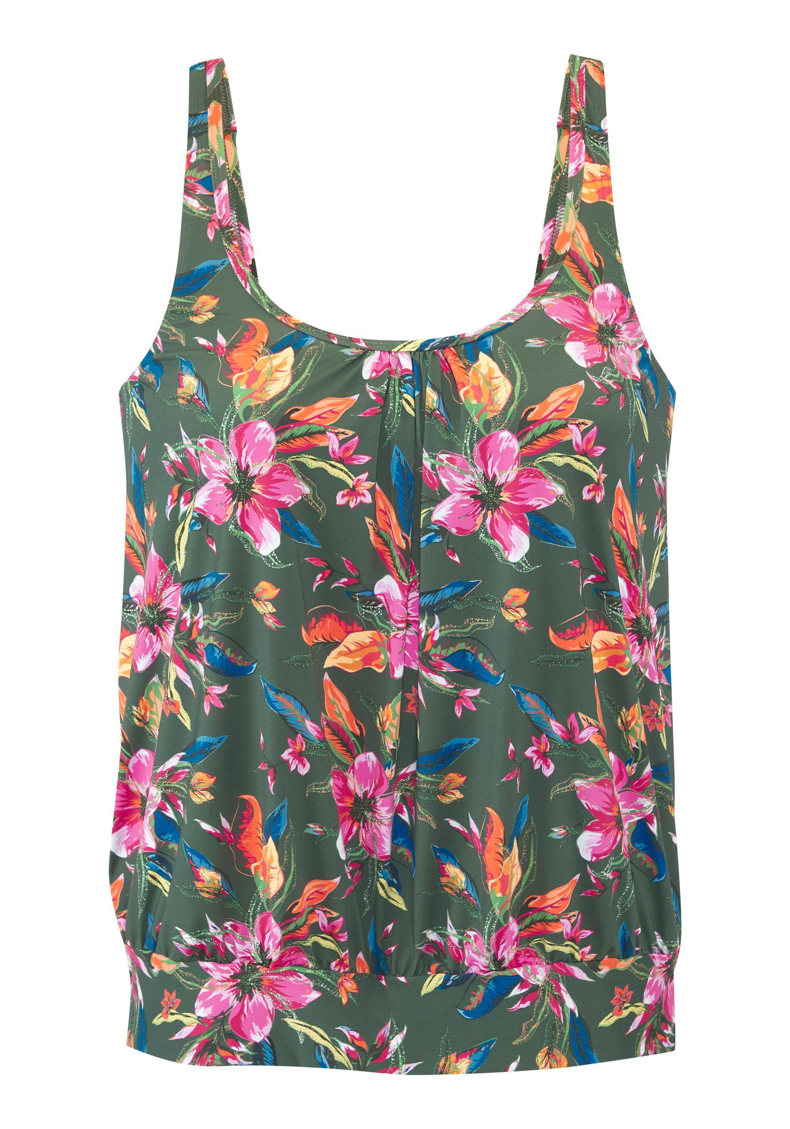 Lascana |  LASCANA Oversize-Tankini-Top | 38 | oliv print