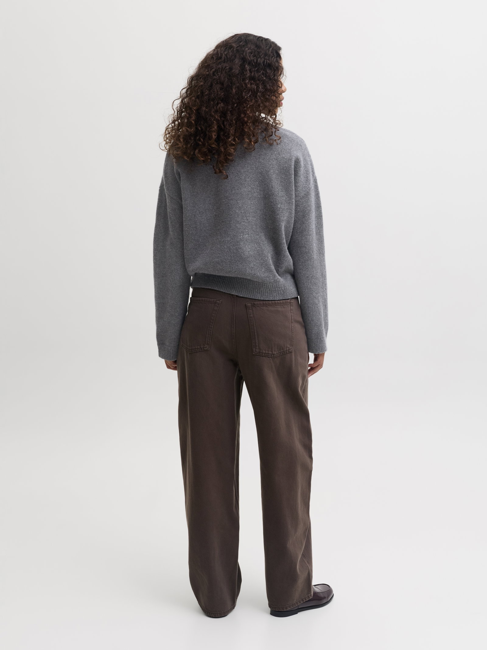 JXNORREBRO CREW NECK KNIT, Dark Grey Melange #7