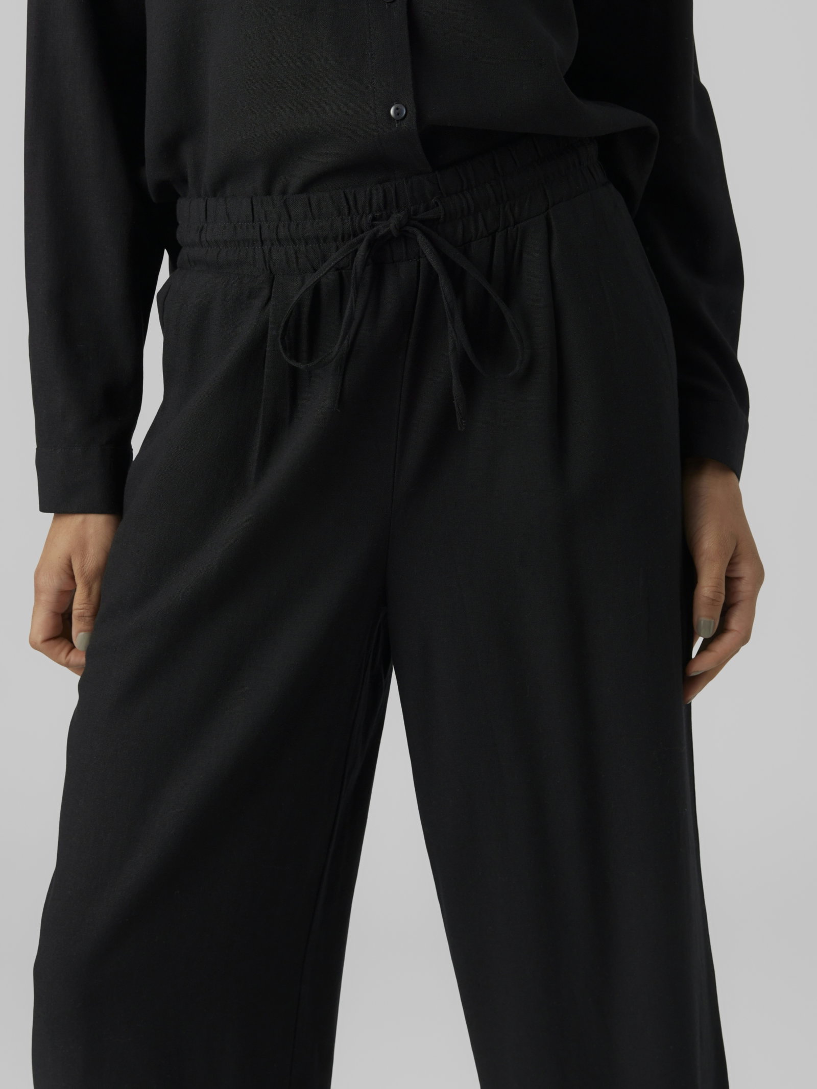 VMJESMILO HW WIDE PANTS WVN NOOS, Black #3