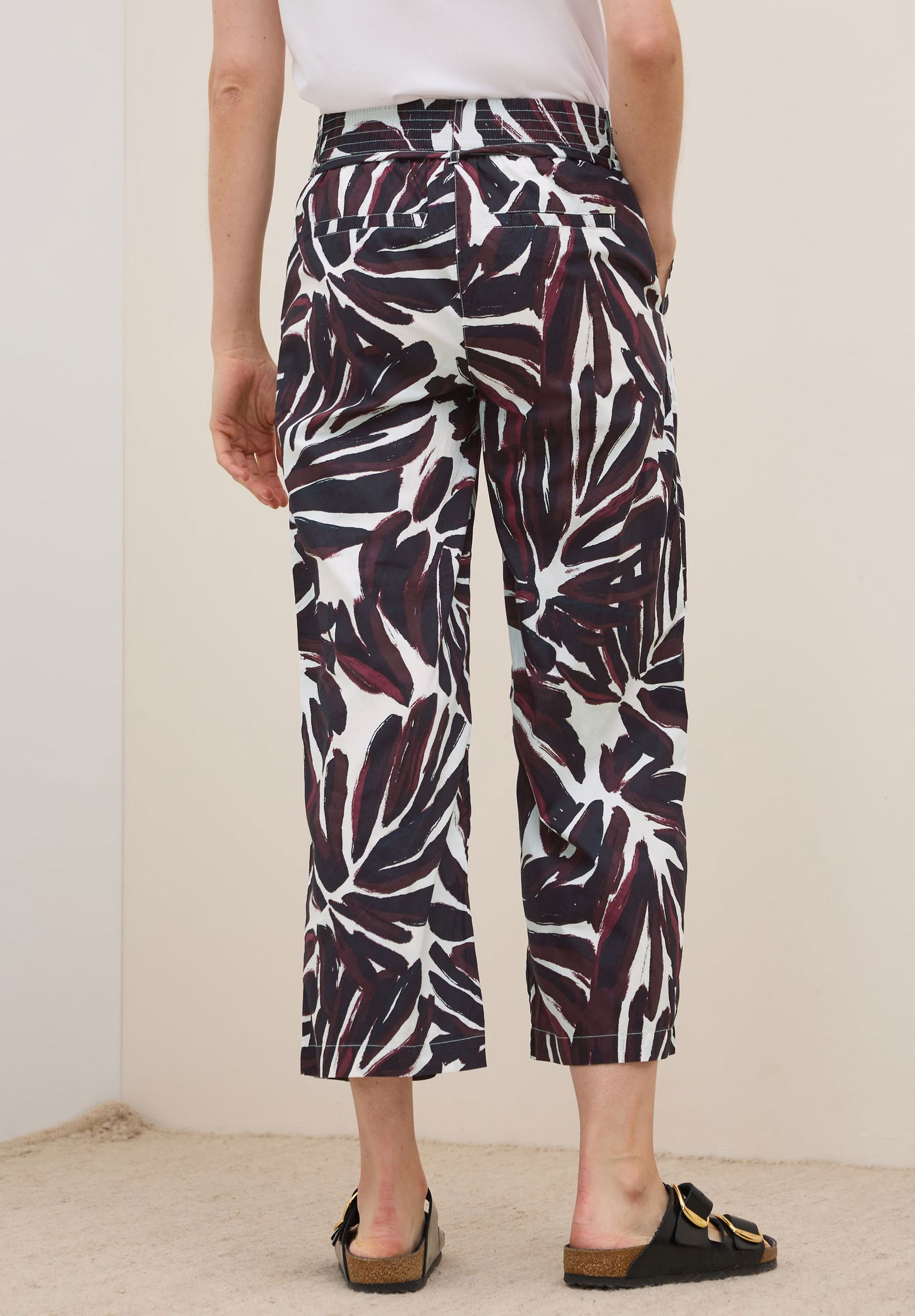  |  Gemusterte Wide Leg Hose | 11231_36900