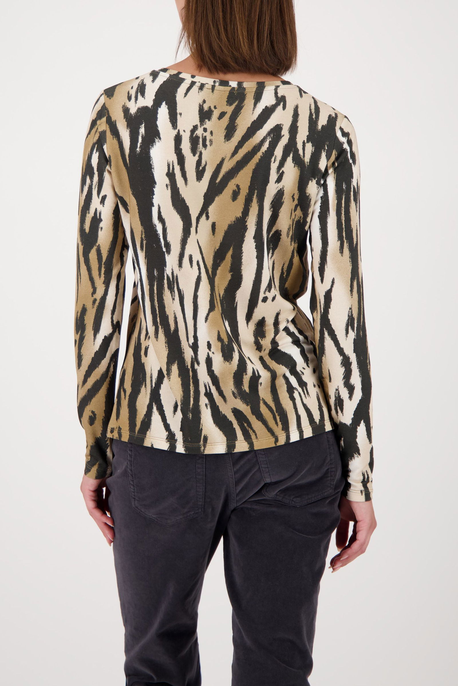Monari | Pullover, whisky gemustert | 46