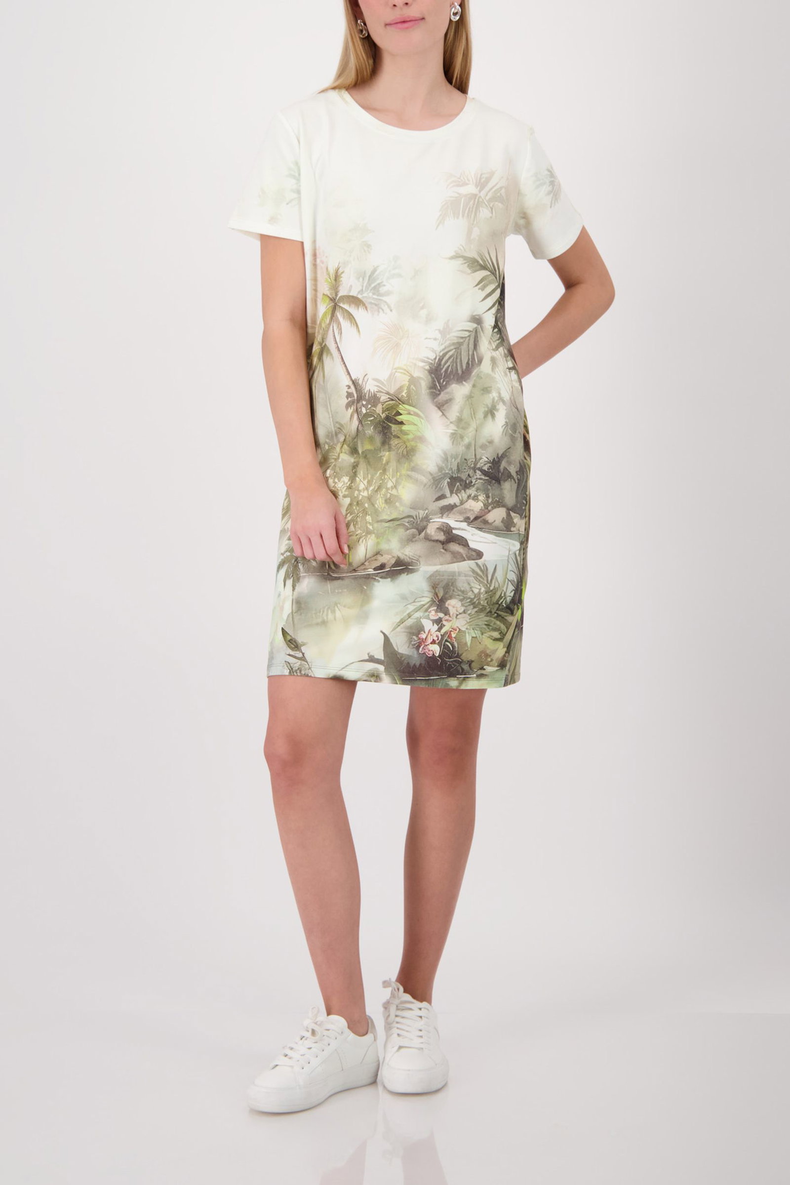 Monari |  Monari Freizeitkleid  | 36 | smokey blue gemustert